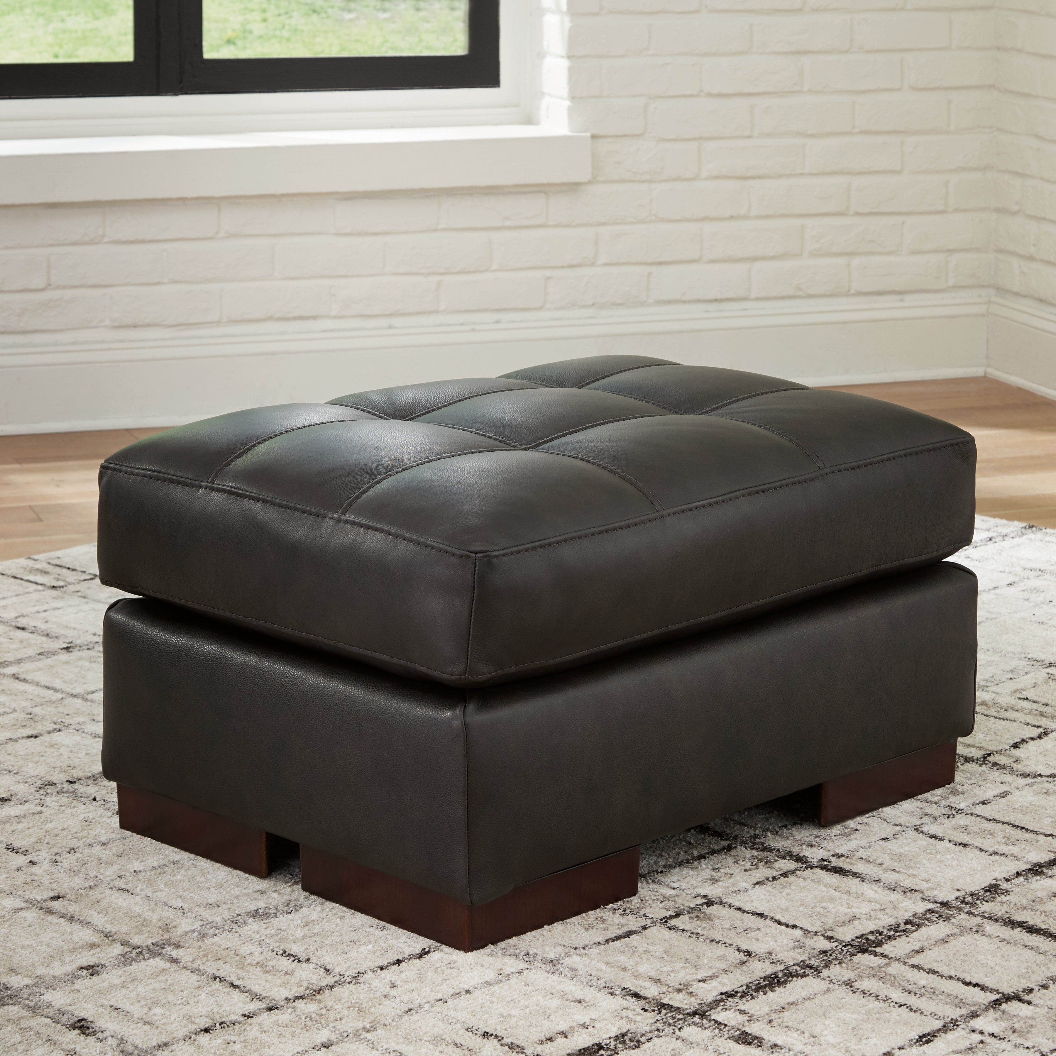 3 Brothers Decor - Ashley Furniture - Luigi Living Room - Ottoman / Thunder - 5650614