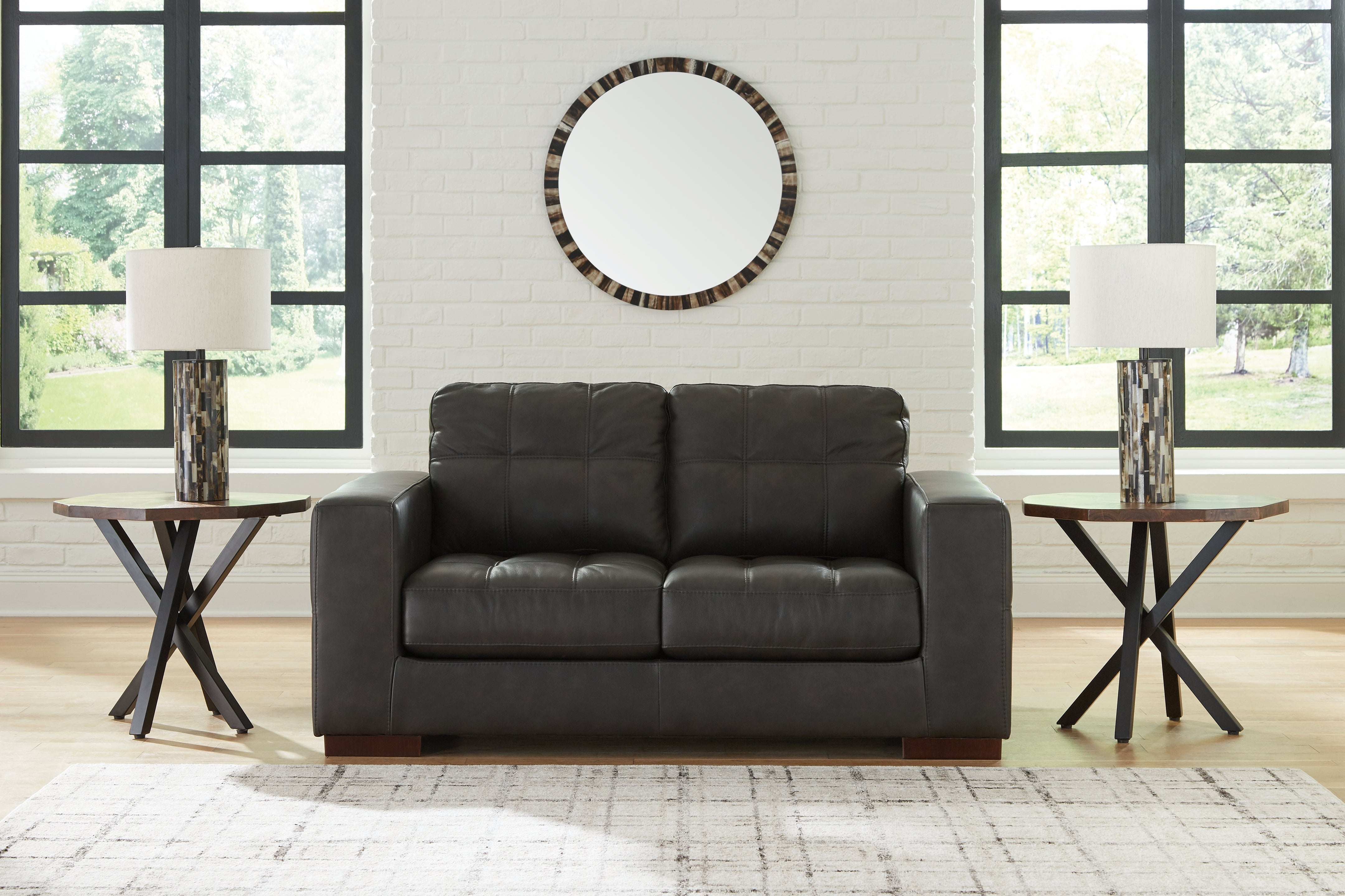 3 Brothers Decor - Ashley Furniture - Luigi Living Room - Loveseat / Thunder - 5650635
