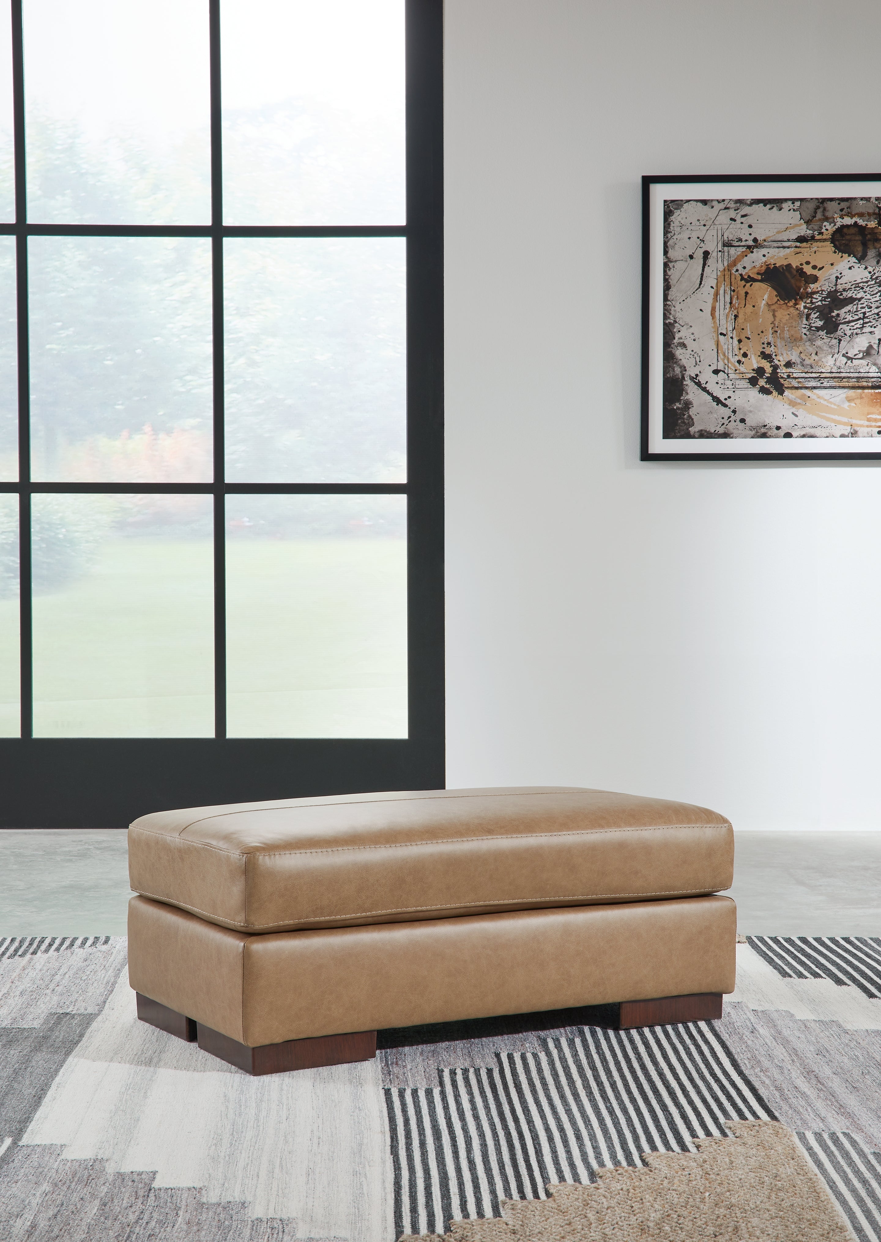 3 Brothers Decor - Ashley Furniture - Lombardia Living Room - Ottoman / Tumbleweed - 5730214