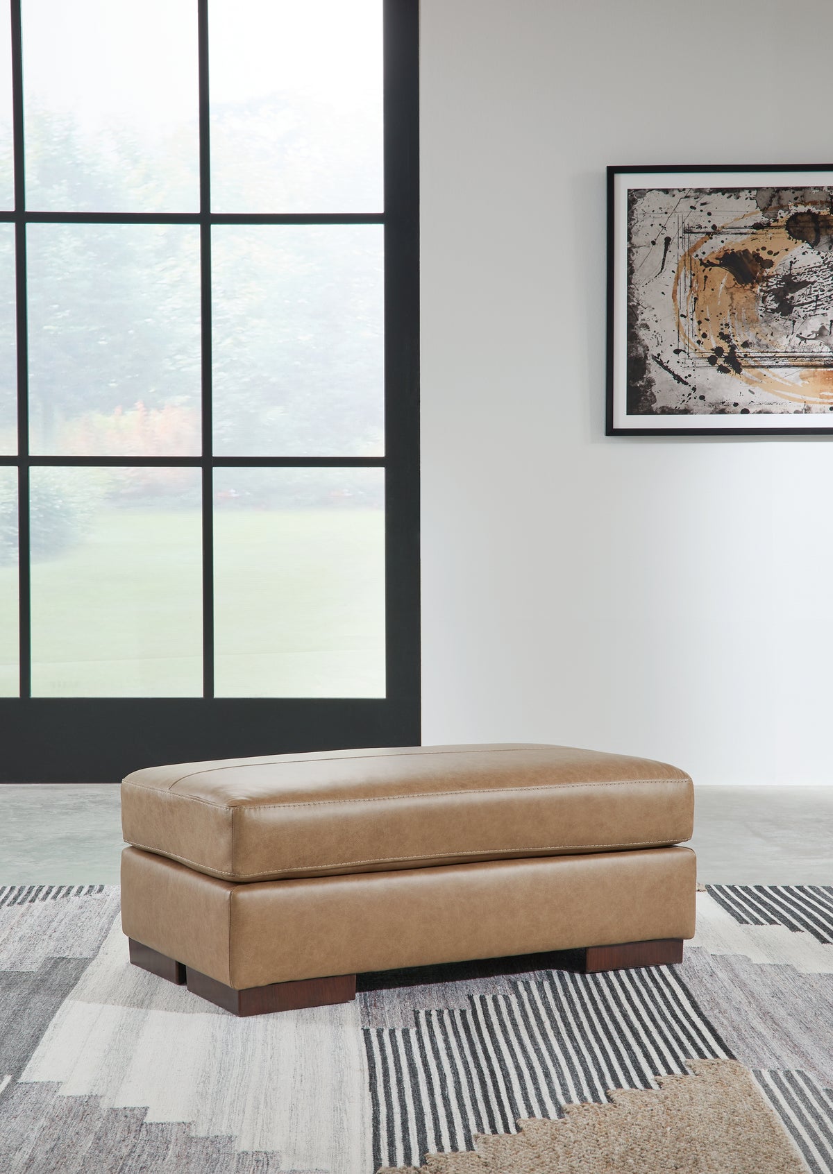 3 Brothers Decor - Ashley Furniture - Lombardia Living Room - Ottoman / Tumbleweed - 5730214