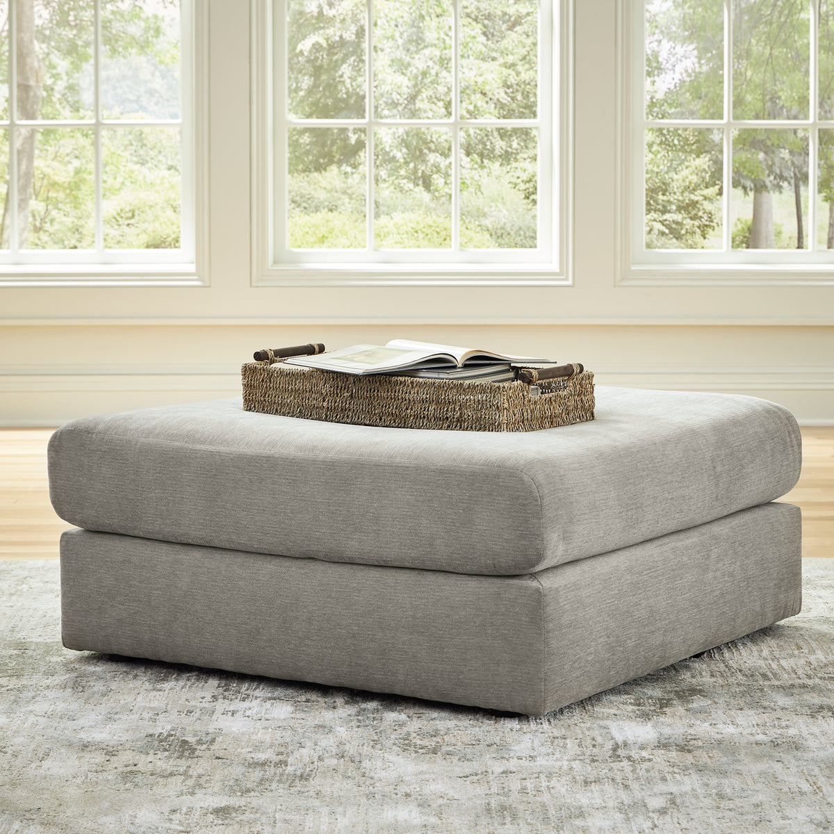 3 Brothers Decor - Ashley Furniture - Avaliyah Living Room - Oversized Accent Ottoman / Ash - 5810308