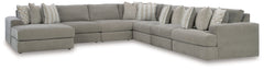 3 Brothers Decor - Ashley Furniture - Avaliyah Sectional - RAF 4-Piece Sectional / Ash - 58103S14