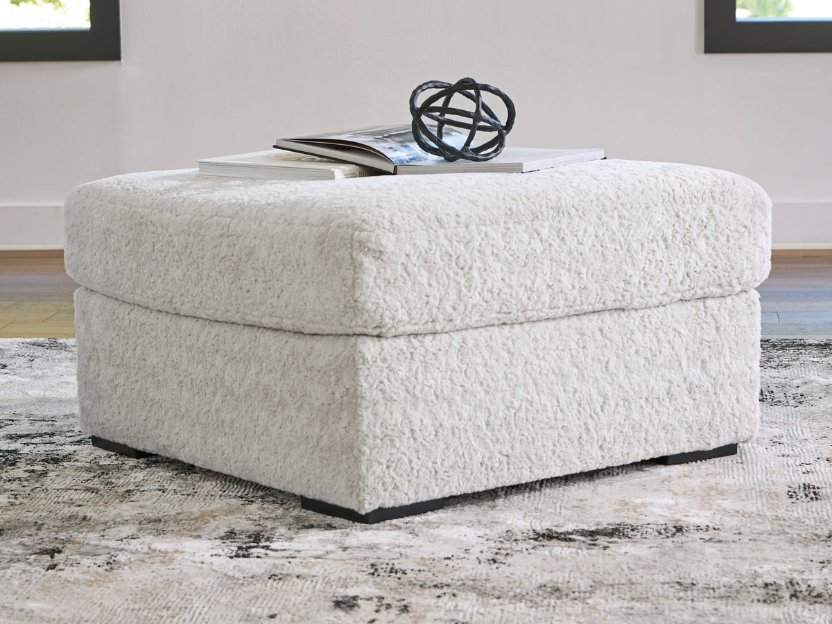 3 Brothers Decor - Ashley Furniture - Cuddle Plush Living Room - Oversized Accent Ottoman / Arctic - PC5910608