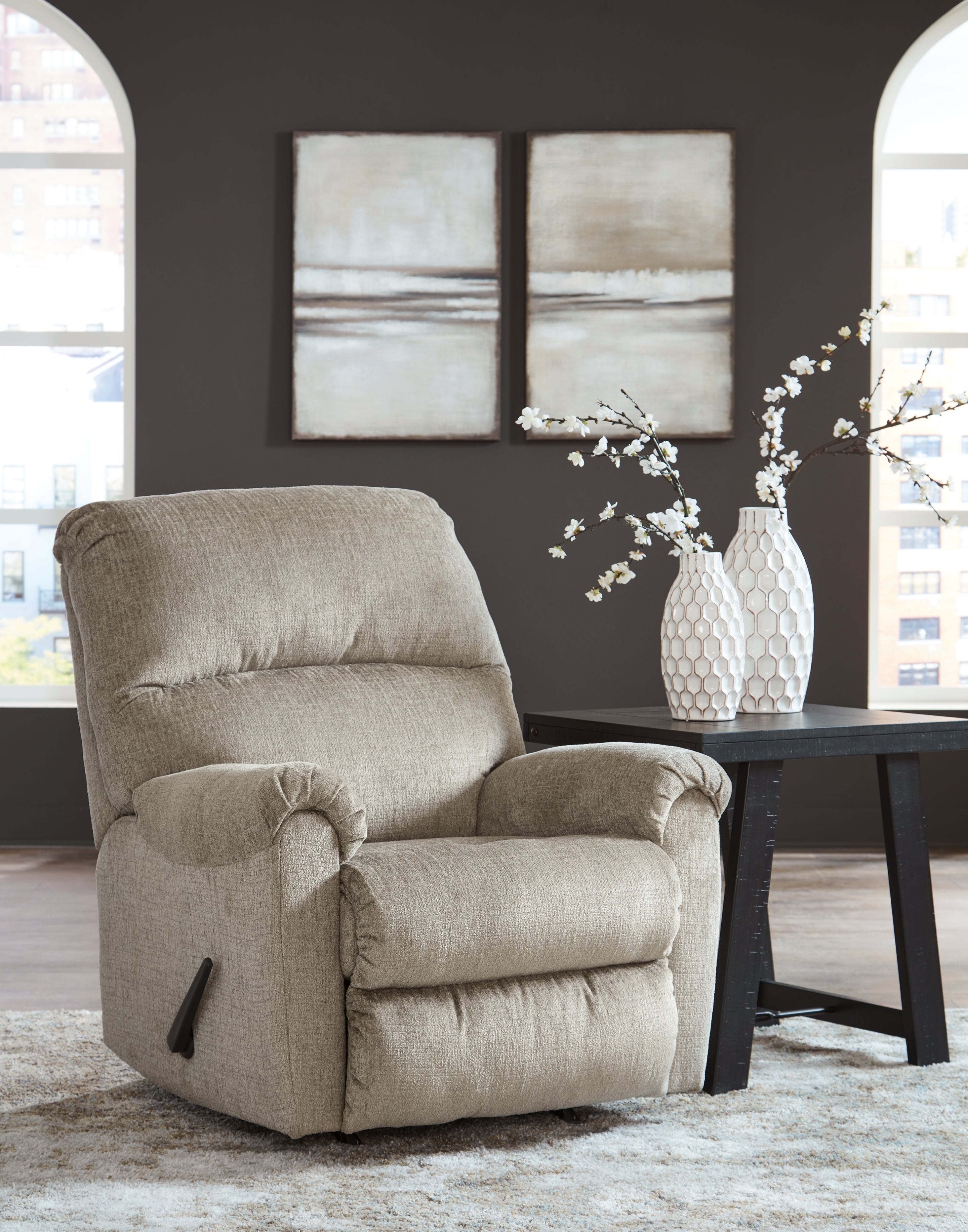 3 Brothers Decor - Ashley Furniture - Stonemeade Living Room - Rocker Recliner / Taupe - 5950425