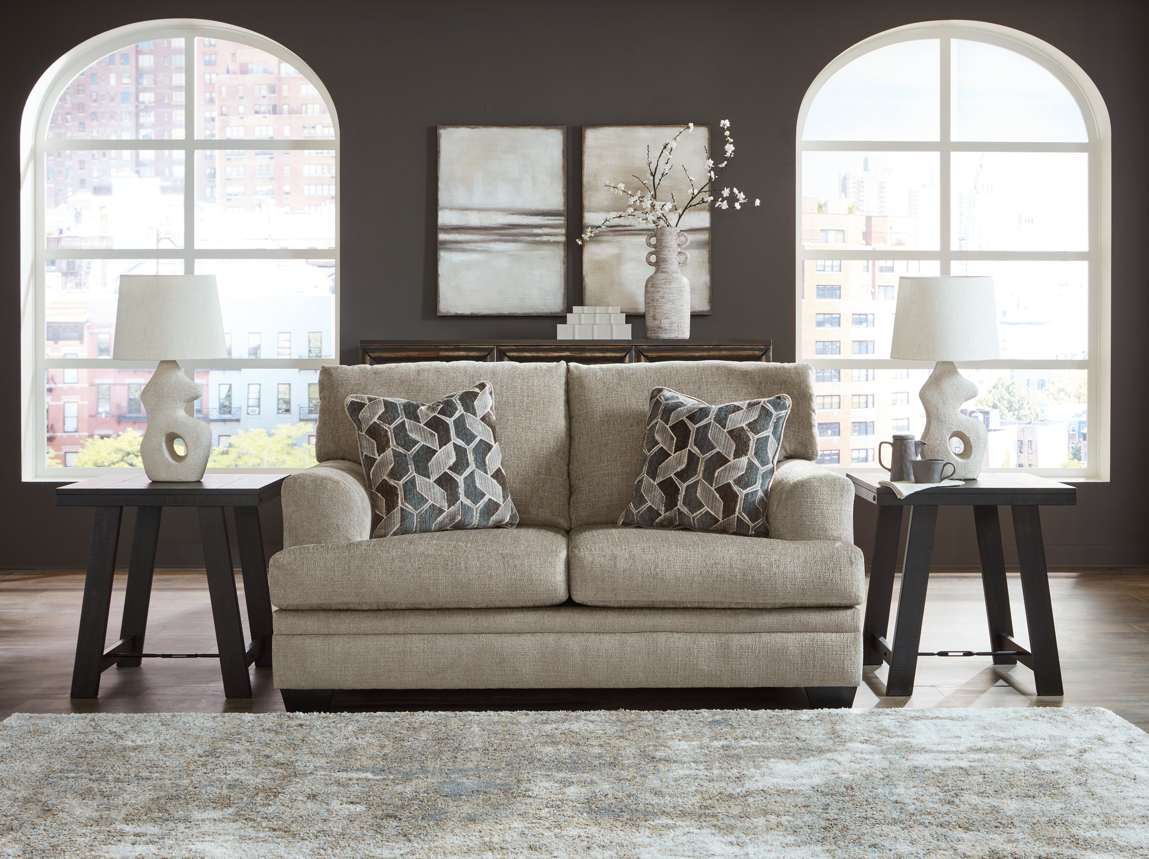 3 Brothers Decor - Ashley Furniture - Stonemeade Living Room - Loveseat / Taupe - 5950435