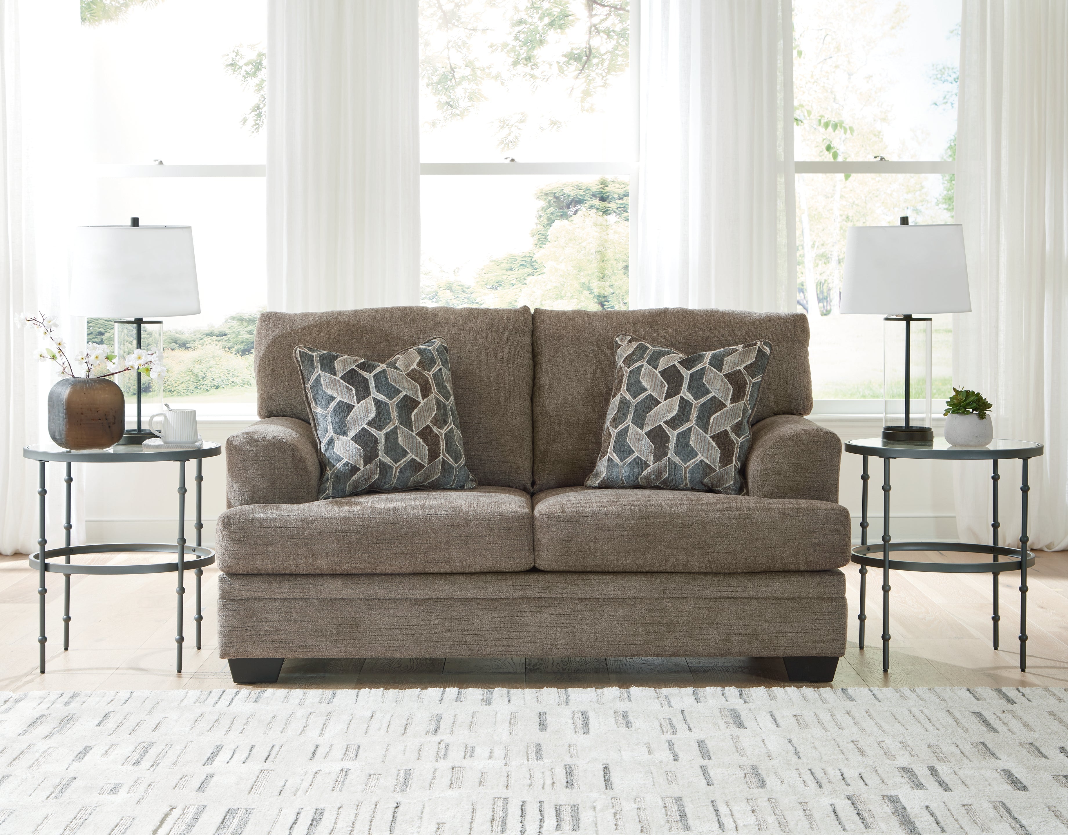 3 Brothers Decor - Ashley Furniture - Stonemeade Living Room - Loveseat / Nutmeg - 5950535