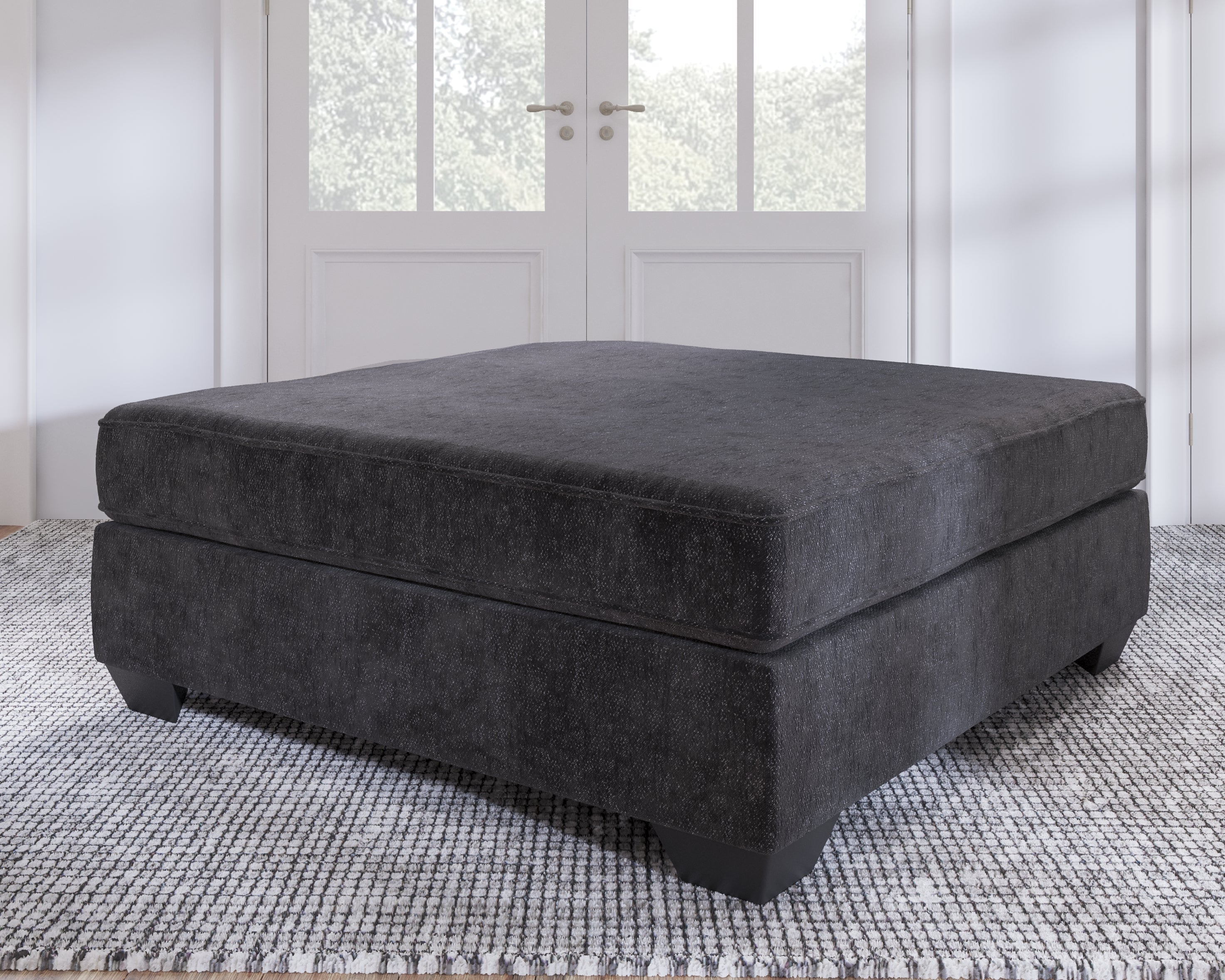 3 Brothers Decor - Ashley Furniture - Lavernett Living Room - Oversized Accent Ottoman / Charcoal - 5960308