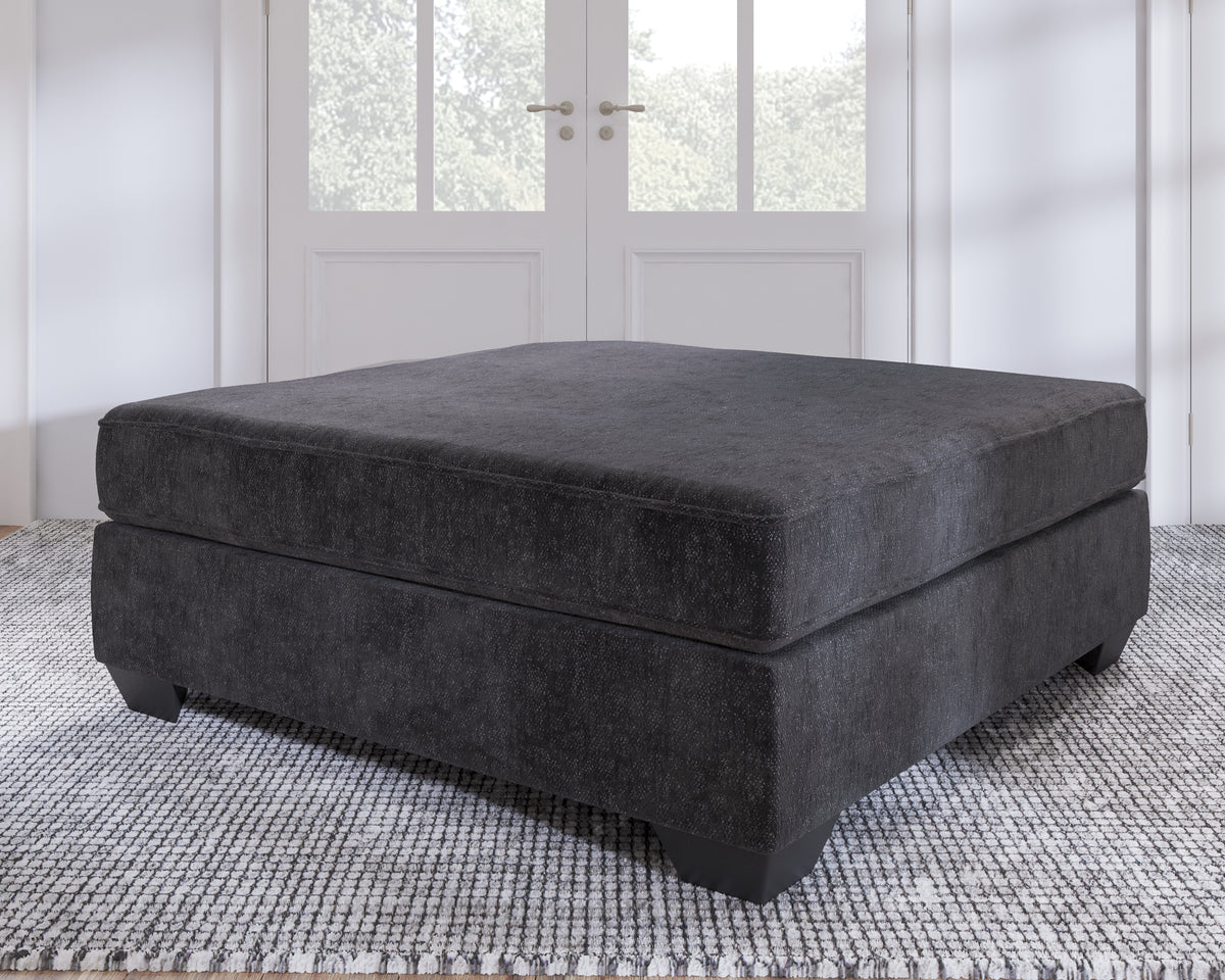 3 Brothers Decor - Ashley Furniture - Lavernett Living Room - Oversized Accent Ottoman / Charcoal - 5960308
