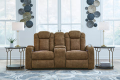 3 Brothers Decor - Ashley Furniture - Wolfridge Living Room - PWR REC Loveseat/CON/ADJ HDRST / Brindle - 6070318