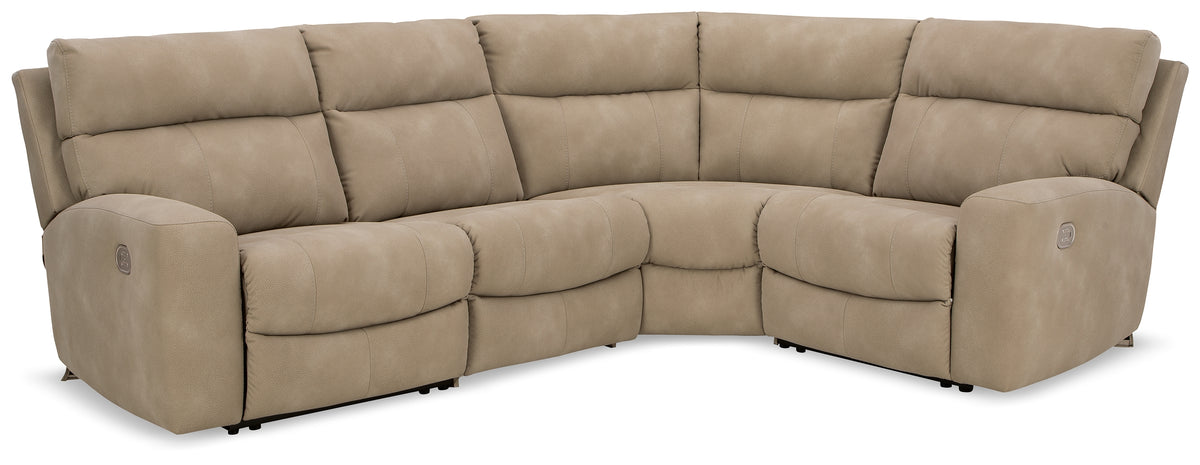 3 Brothers Decor - Ashley Furniture - Next-Gen DuraPella Sectional - 4-Piece Power Reclining Sectional - 61004S4