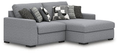 3 Brothers Decor - Ashley Furniture - Bealton Sectional - RAF 2-Piece Sectional with Chaise / Salt and Pepper - 61305S10