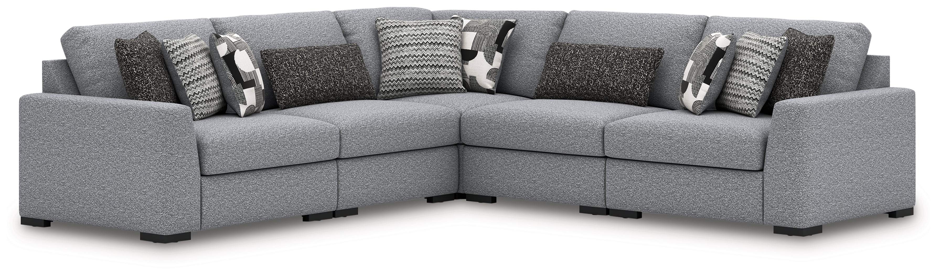 3 Brothers Decor - Ashley Furniture - Bealton Sectional - RAF 5-Piece Sectional / Salt and Pepper - 61305S6