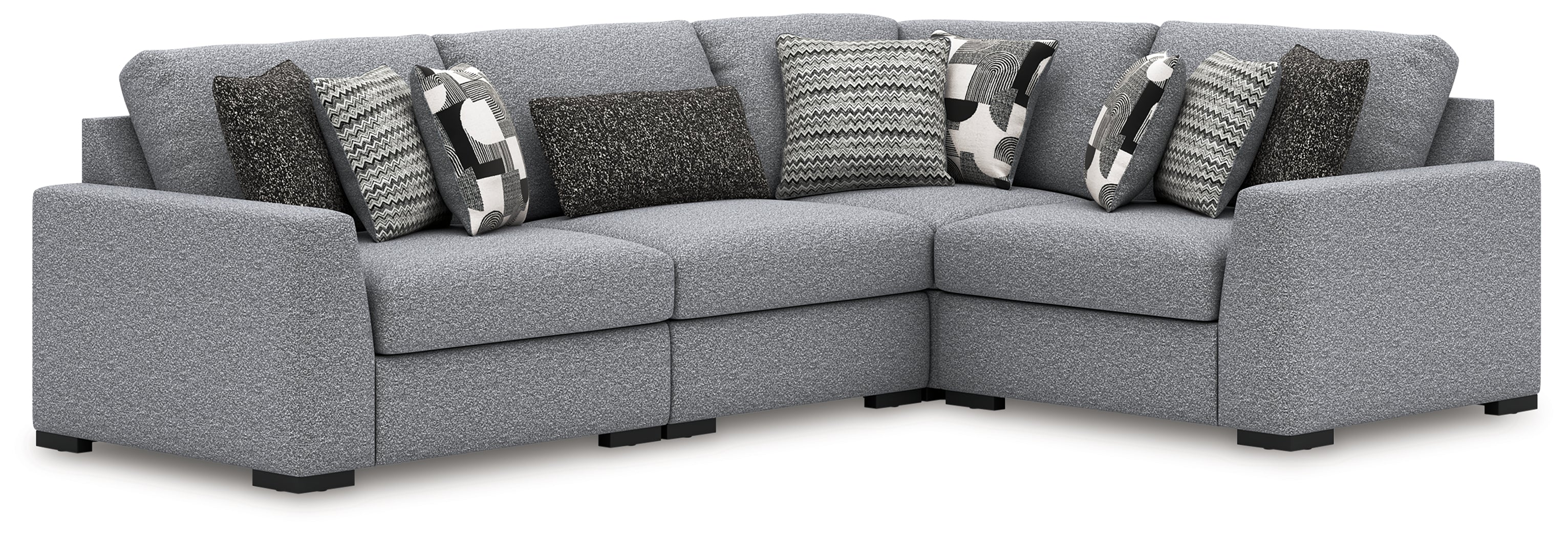 3 Brothers Decor - Ashley Furniture - Bealton Sectional - RAF 4-Piece Sectional / Salt and Pepper - 61305S5