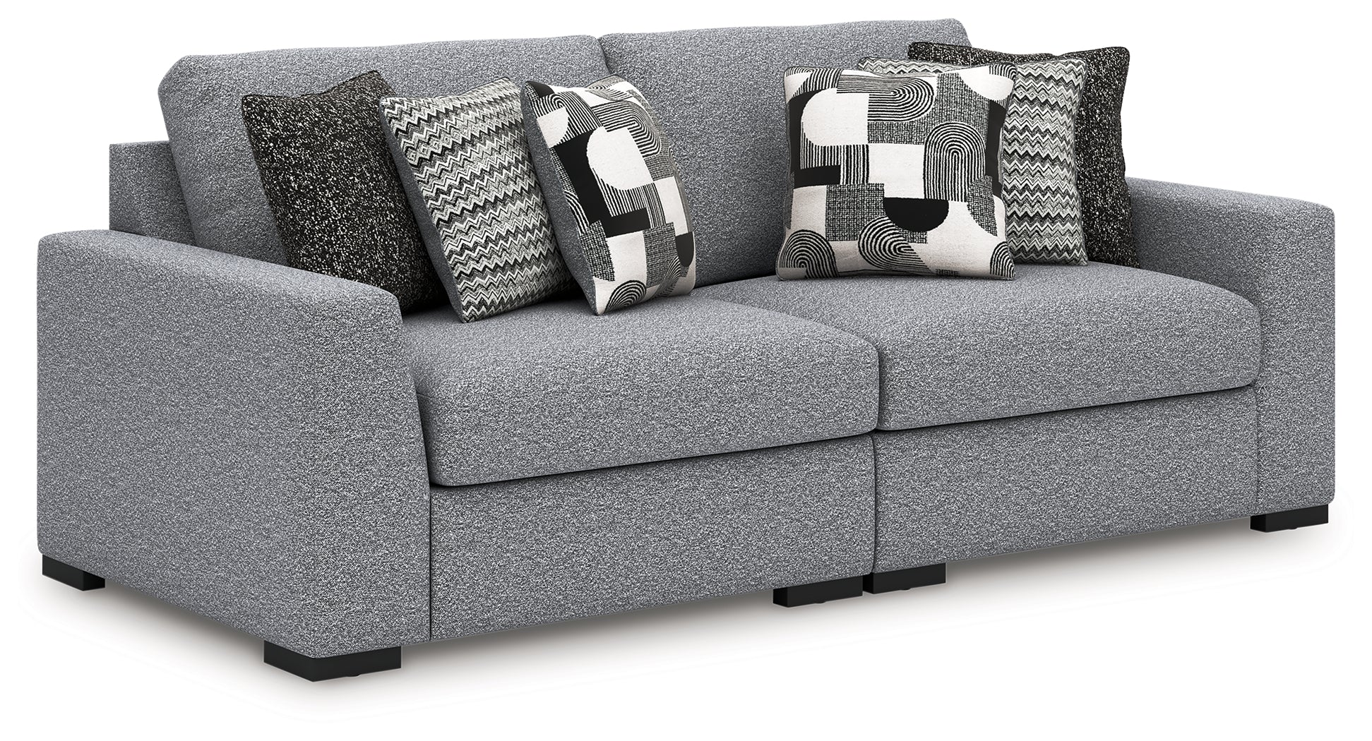 3 Brothers Decor - Ashley Furniture - Bealton Sectional - RAF 2-Piece Sectional / Salt and Pepper - 61305S1