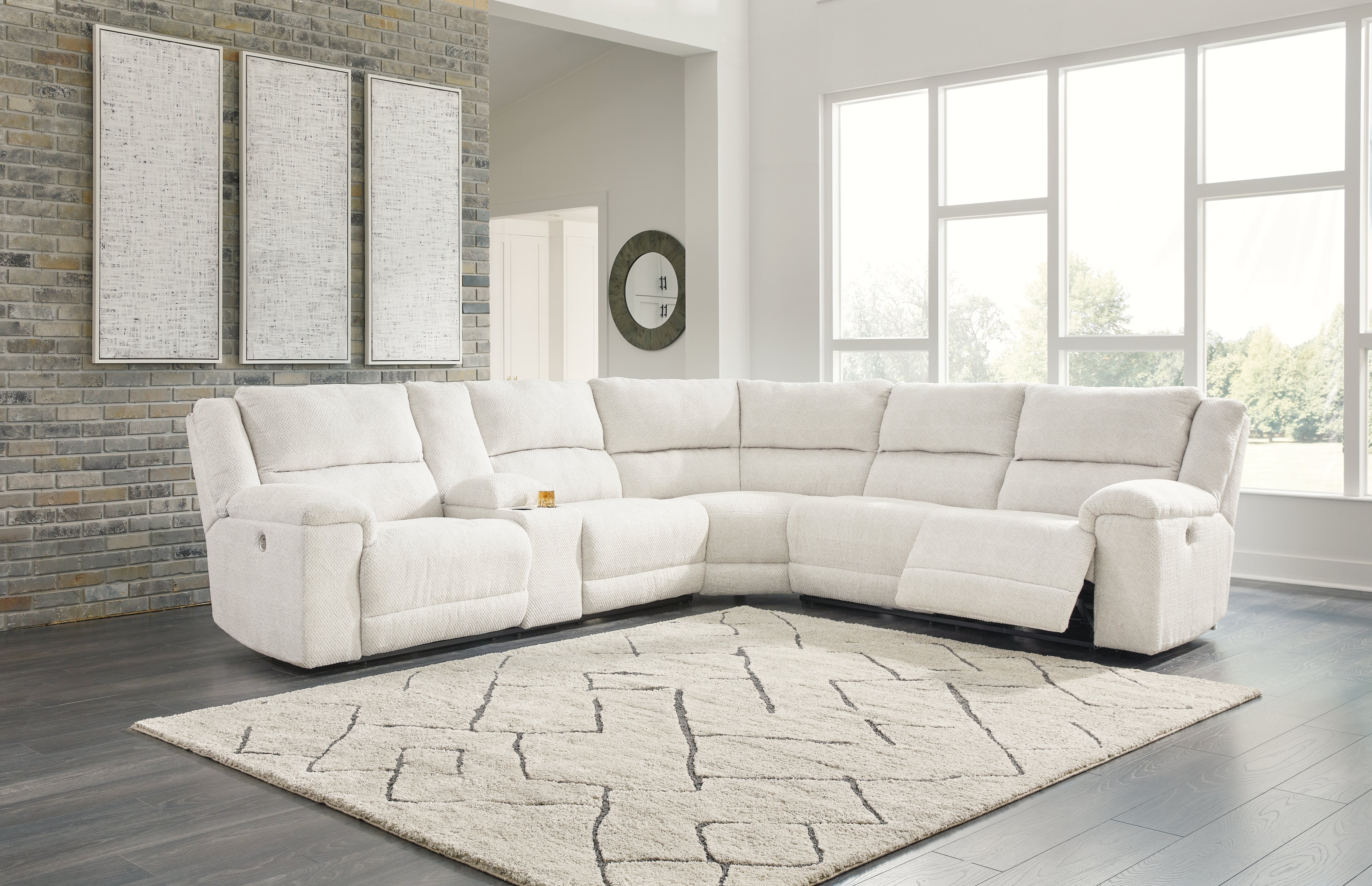 3 Brothers Decor - Ashley Furniture - Keensburg Sectional - 3-Piece Power Reclining Sectional - 61807S1