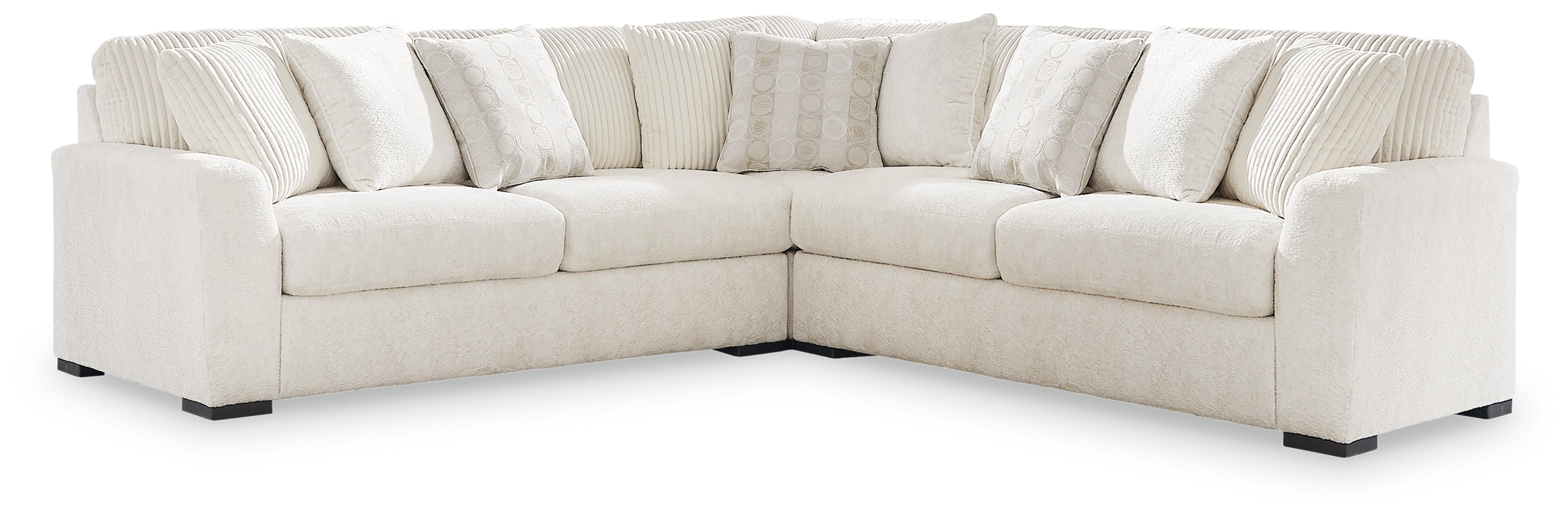 3 Brothers Decor - Ashley Furniture - Chessington Sectional - LAF 3-Piece Sectional / Ivory - 61904S5