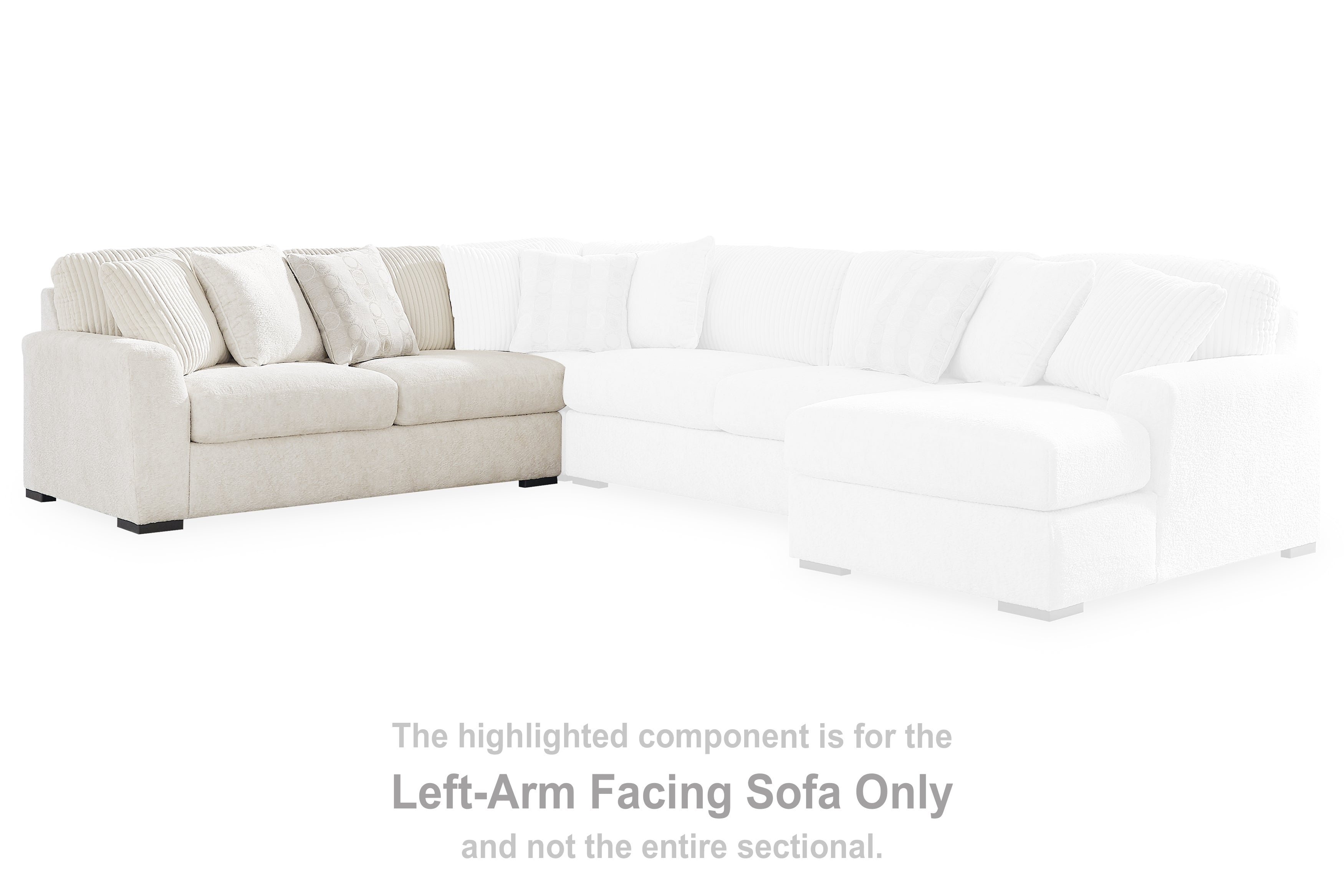 3 Brothers Decor - Ashley Furniture - Chessington Sectional - LAF Sofa / Ivory - 6190466