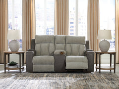 3 Brothers Decor - Ashley Furniture - WhipLash Living Room - PWR REC Loveseat/CON/ADJ HDRST / Sisal - PC6320418
