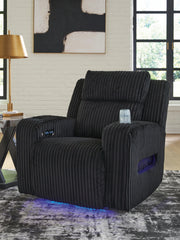 3 Brothers Decor - Ashley Furniture - Forest Lake Living Room - PWR Recliner/ADJ Headrest / Black - PC6420213