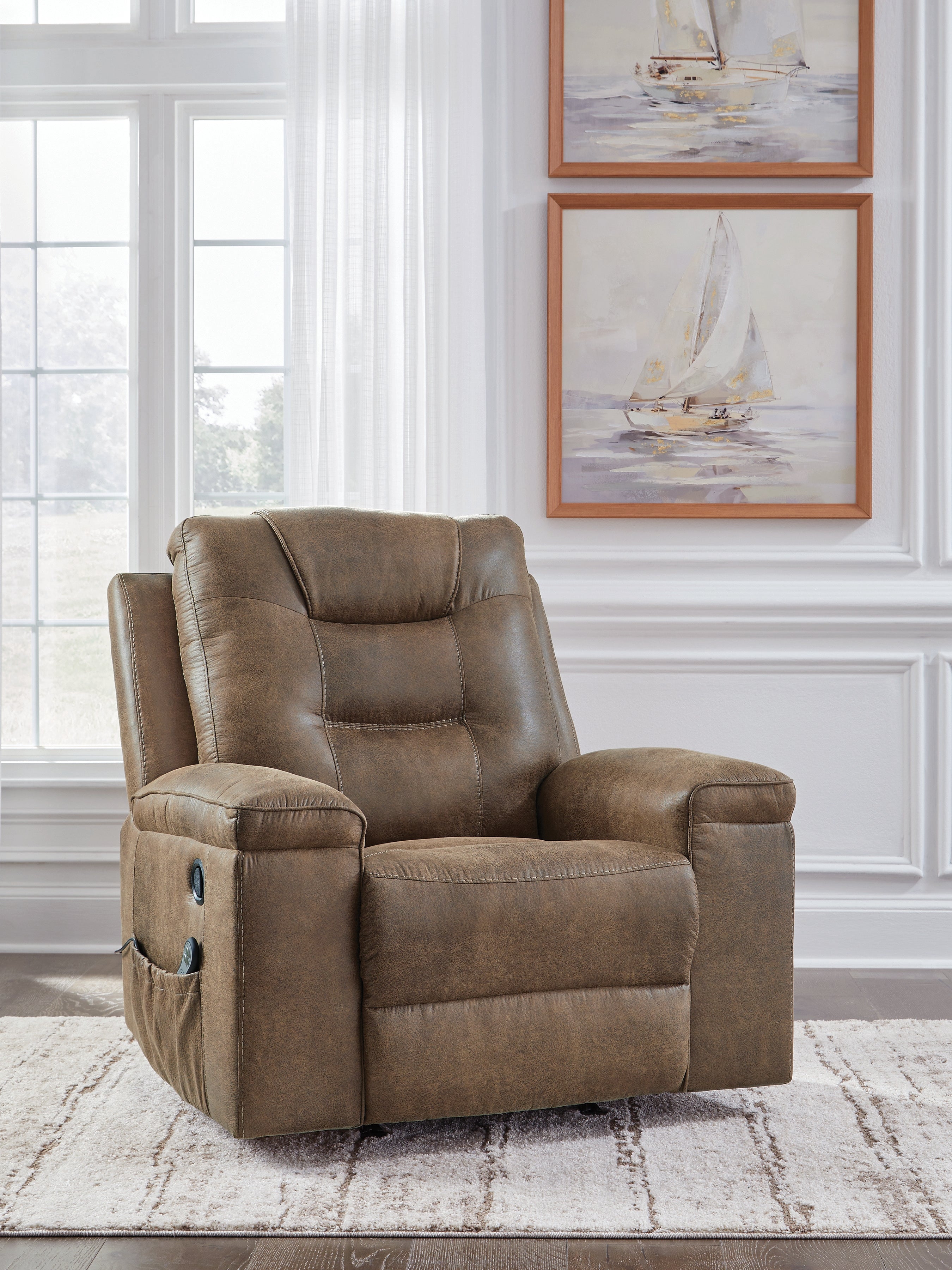3 Brothers Decor - Ashley Furniture - Stockworth Living Room - Rocker Recliner / Earth - PC6560425
