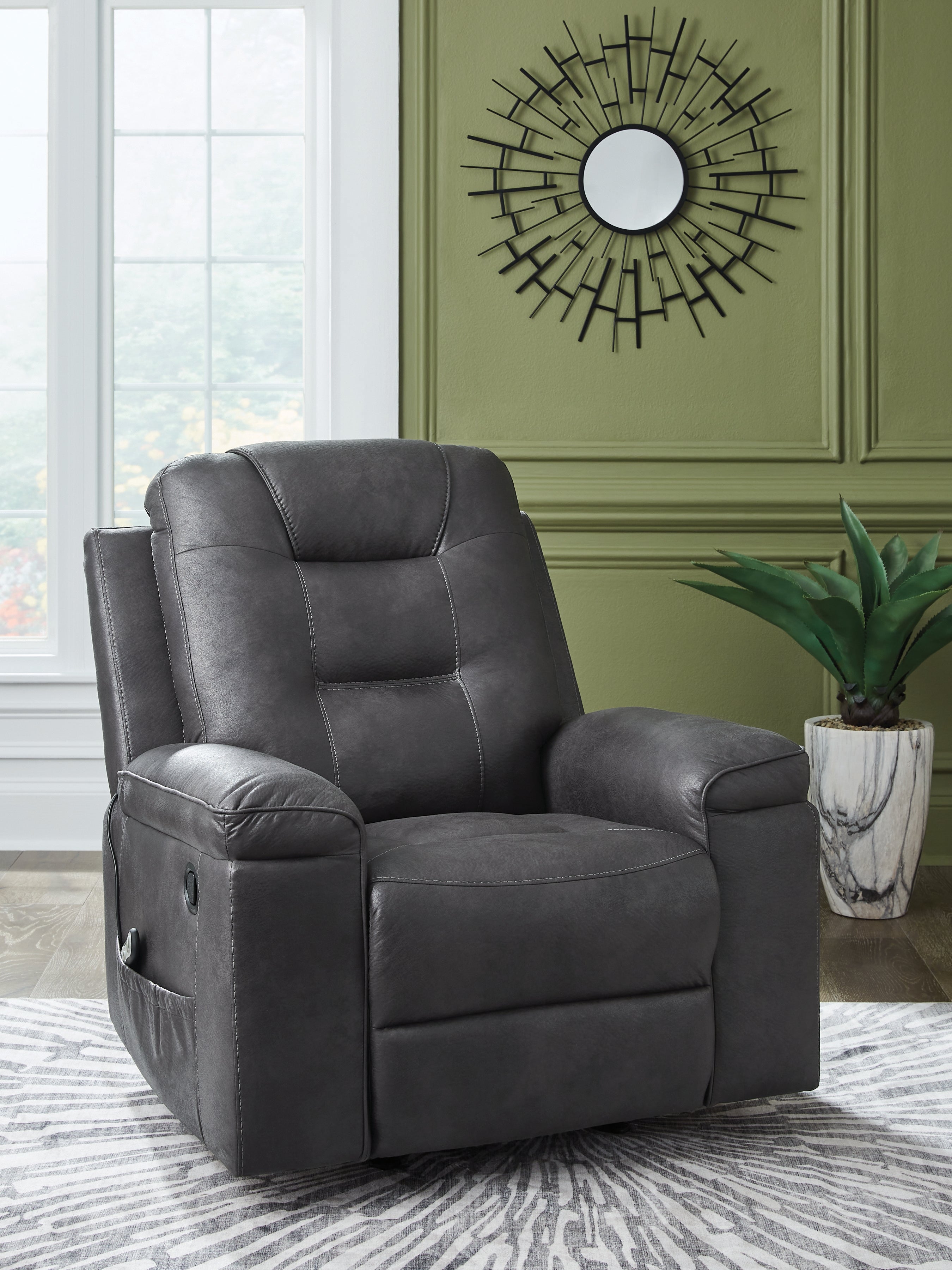 3 Brothers Decor - Ashley Furniture - Stockworth Living Room - Rocker Recliner / Granite - PC6560525