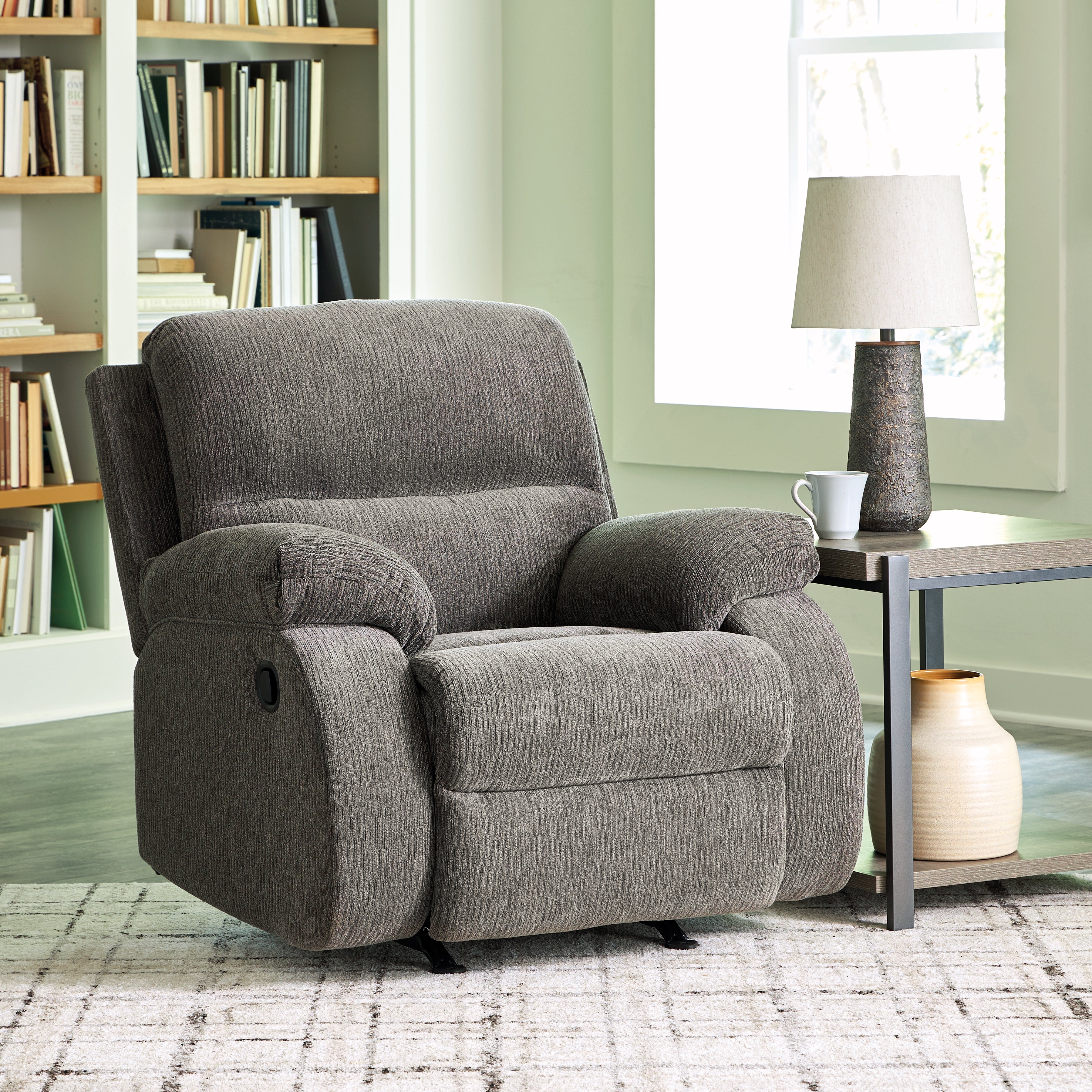3 Brothers Decor - Ashley Furniture - Scranto Living Room - Rocker Recliner / Brindle - 6650225