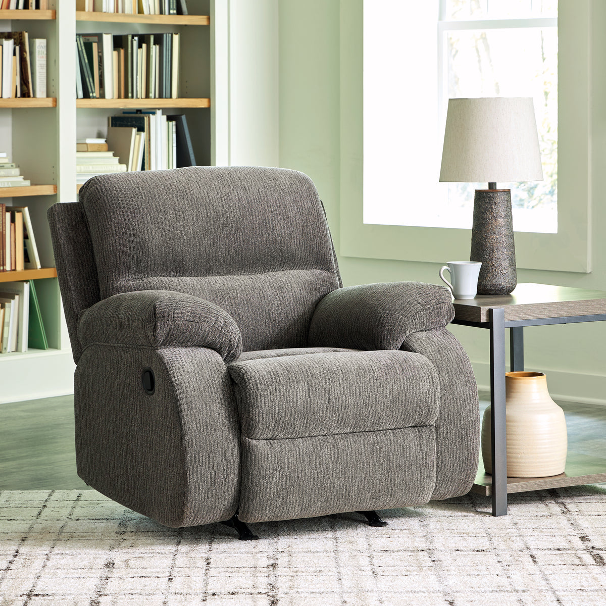 3 Brothers Decor - Ashley Furniture - Scranto Living Room - Rocker Recliner / Brindle - 6650225