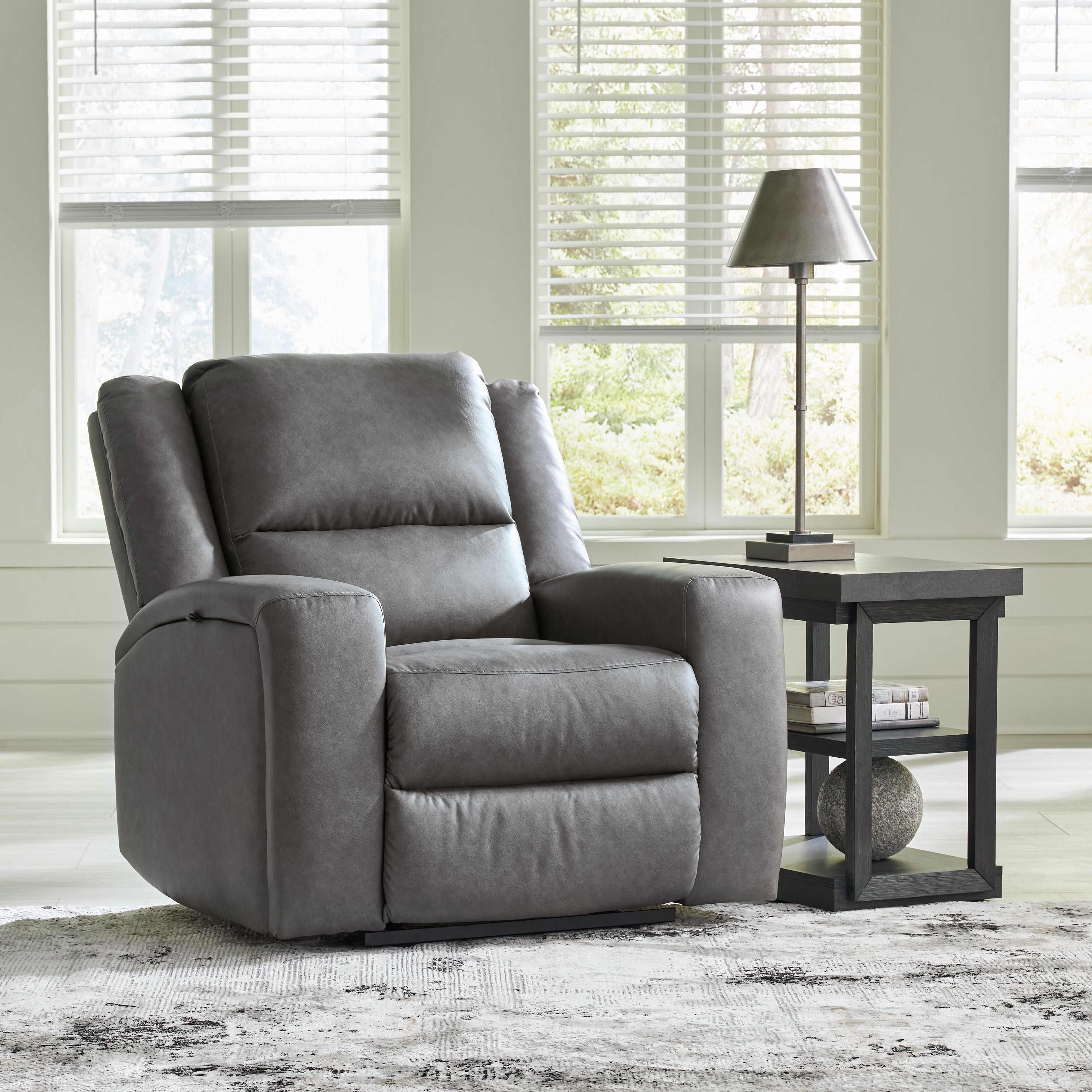 3 Brothers Decor - Ashley Furniture - Brixworth Living Room - Zero Wall Recliner / Slate - 6910629