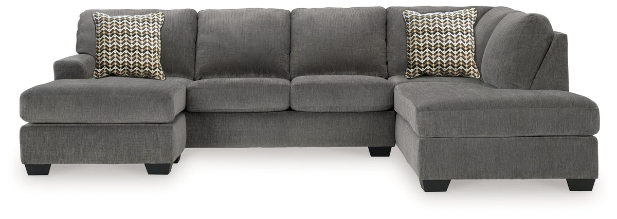 3 Brothers Decor - Ashley Furniture - Riverfield Sectional - 2-Piece Sectional with Chaise / Iron - 70097S1