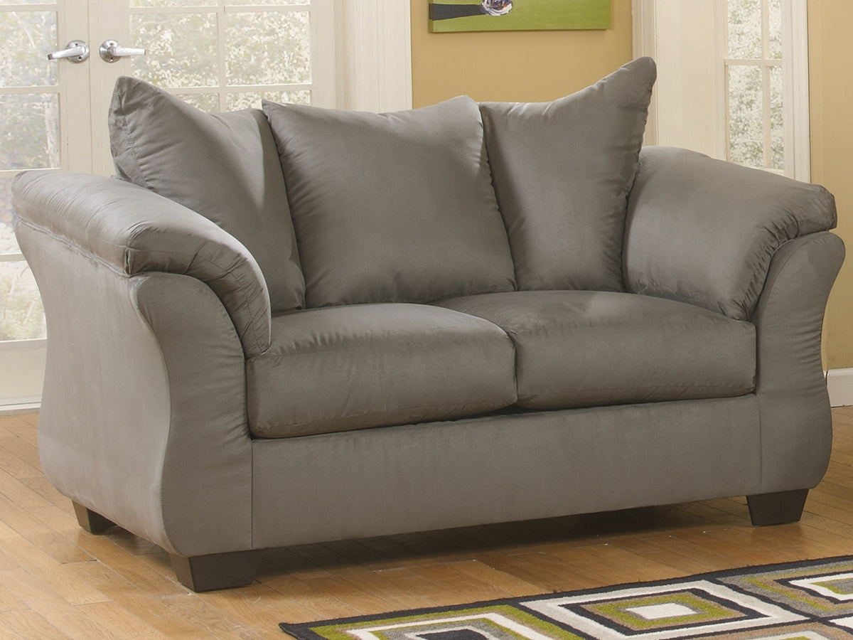 3 Brothers Decor - Ashley Furniture - Darcy Living Room - Loveseat / Cobblestone - 7500535
