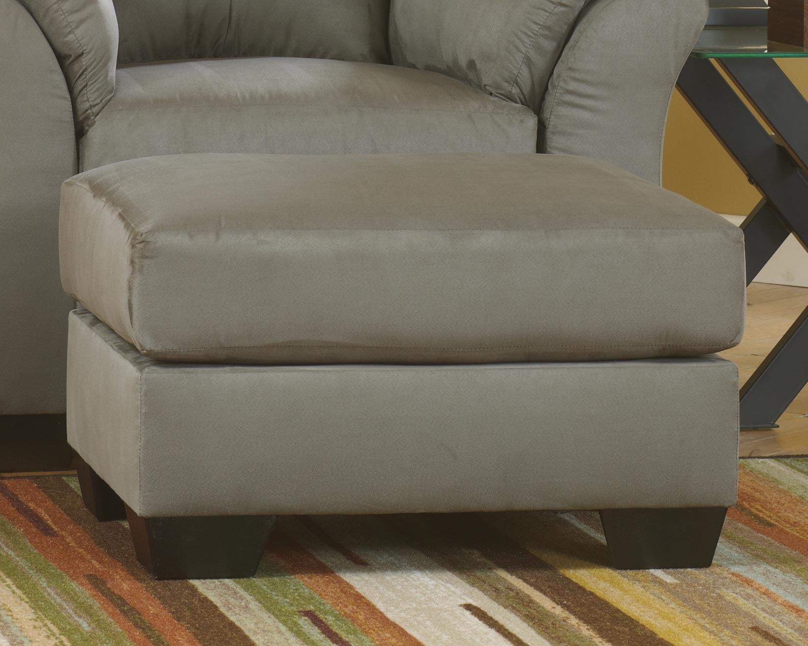 3 Brothers Decor - Ashley Furniture - Darcy Living Room - Ottoman / Cobblestone - 7500514