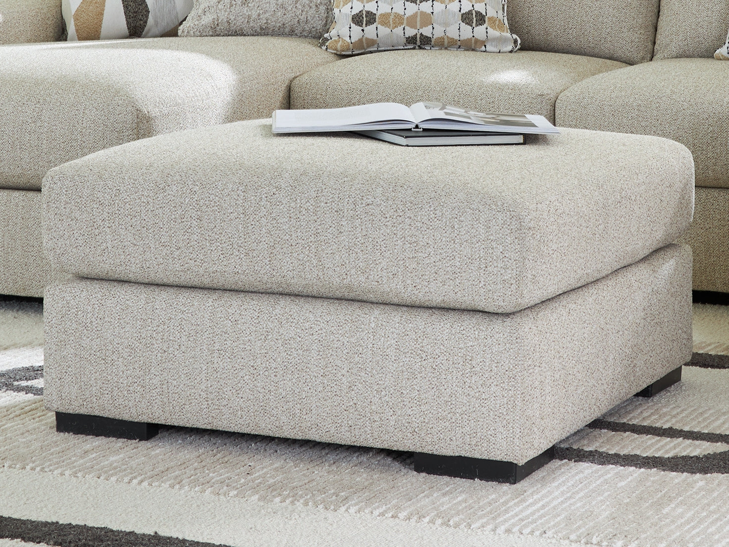 3 Brothers Decor - Ashley Furniture - Laurelgrove Living Room - Oversized Accent Ottoman / Pebble - 7510508