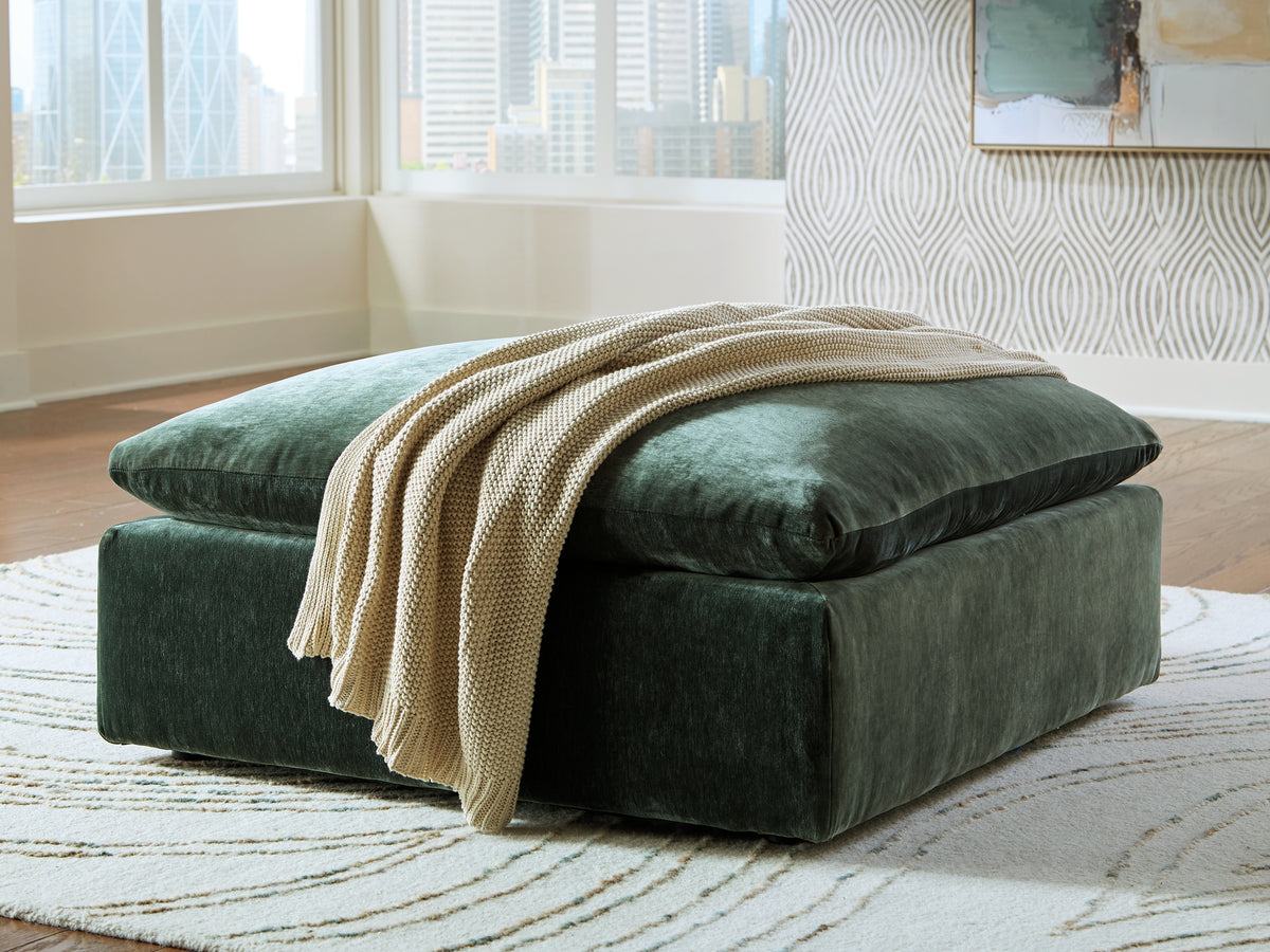 3 Brothers Decor - Ashley Furniture - Carriage View Living Room - Oversized Accent Ottoman / Jade - 7800108