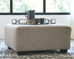 3 Brothers Decor - Ashley Furniture - Ballinasloe Living Room - Oversized Accent Ottoman / Platinum - 8070208