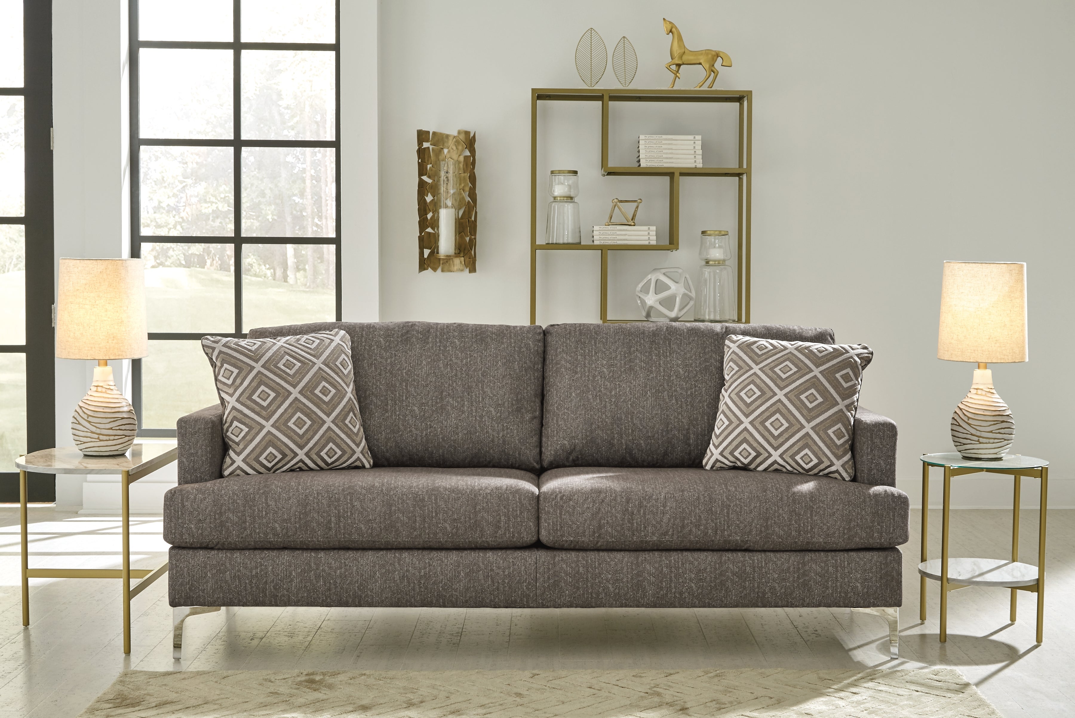 3 Brothers Decor - Ashley Furniture - Arcola Living Room - RTA Sofa / Java - 82604S1
