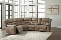 3 Brothers Decor - Ashley Furniture - Ravenel Sectional - 3-Piece Power Reclining Sectional / Fossil - 83106S2
