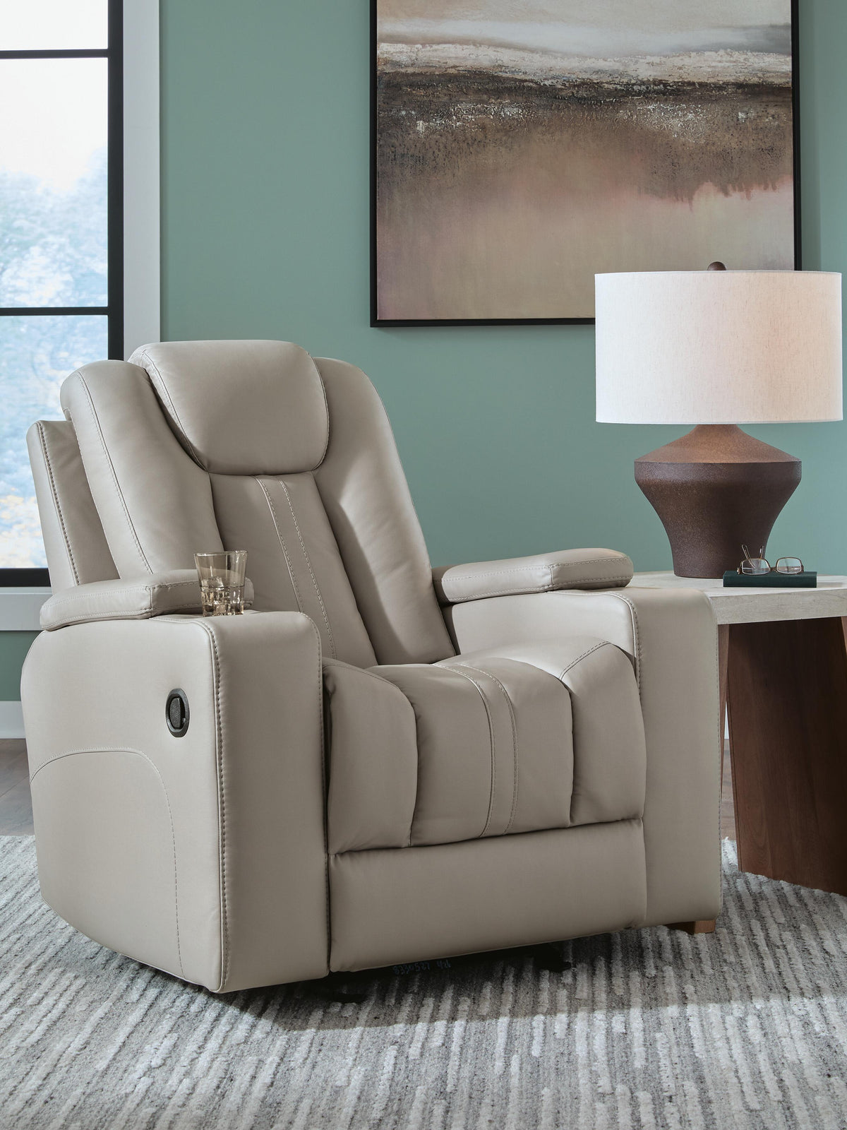 3 Brothers Decor - Ashley Furniture - Elevate Edges Living Room - Glider Recliner - PC8330527