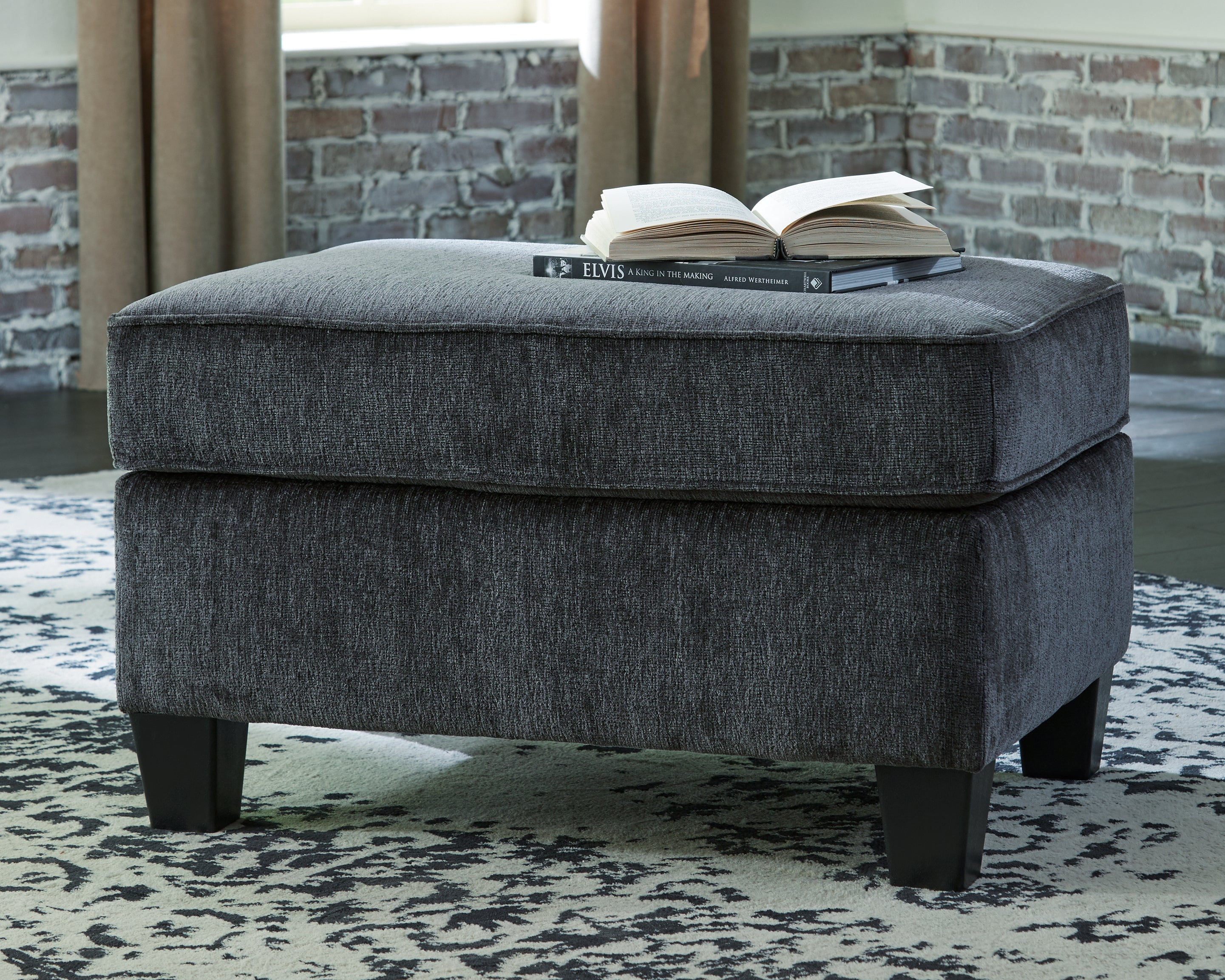 3 Brothers Decor - Ashley Furniture - Abinger Living Room - Ottoman / Smoke - 8390514