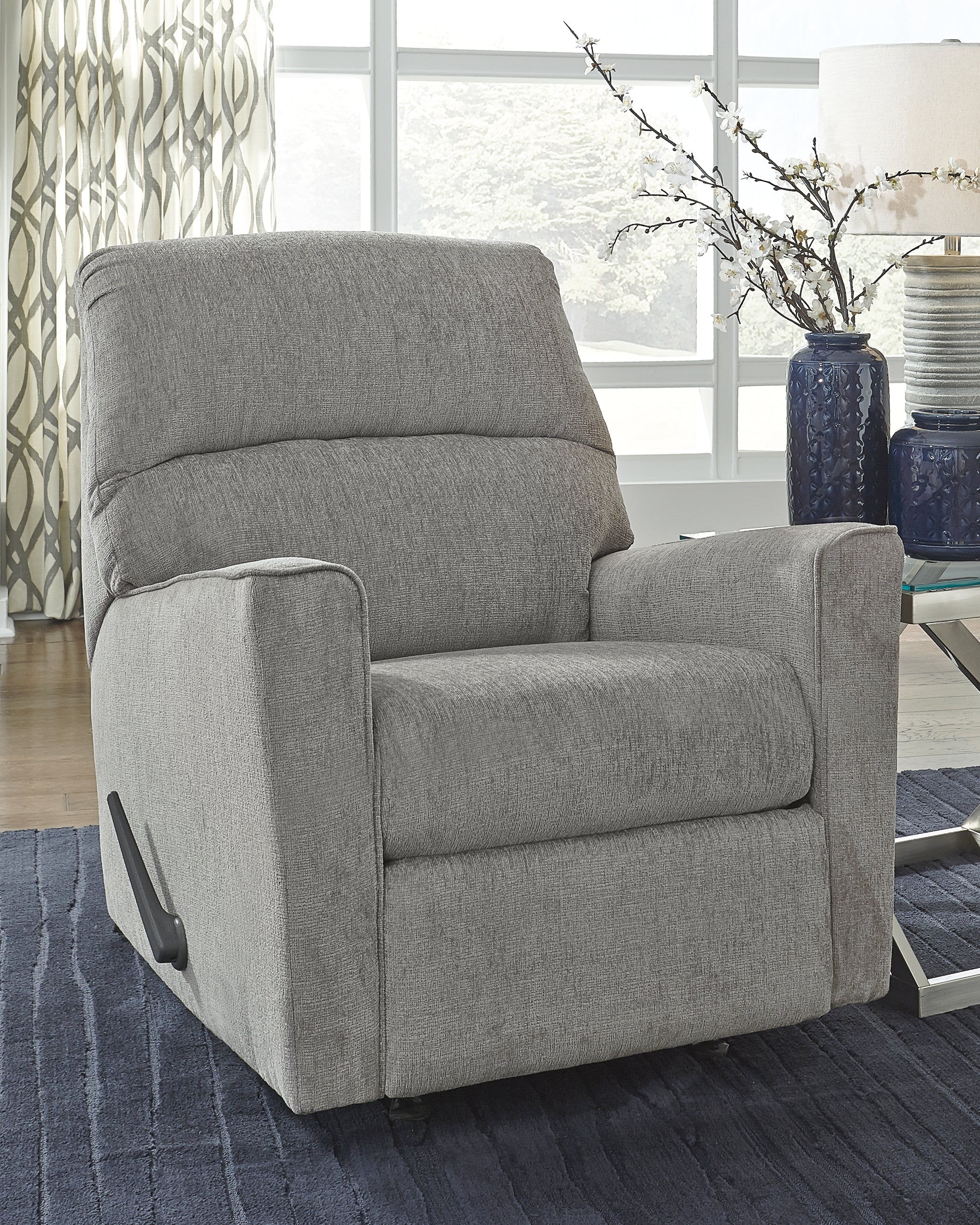 3 Brothers Decor - Ashley Furniture - Altari Living Room - Rocker Recliner / Alloy - 8721425