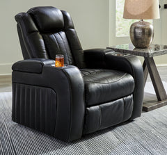 3 Brothers Decor - Ashley Furniture - Caveman Den Living Room - PWR Recliner/ADJ Headrest / Midnight - 9070313