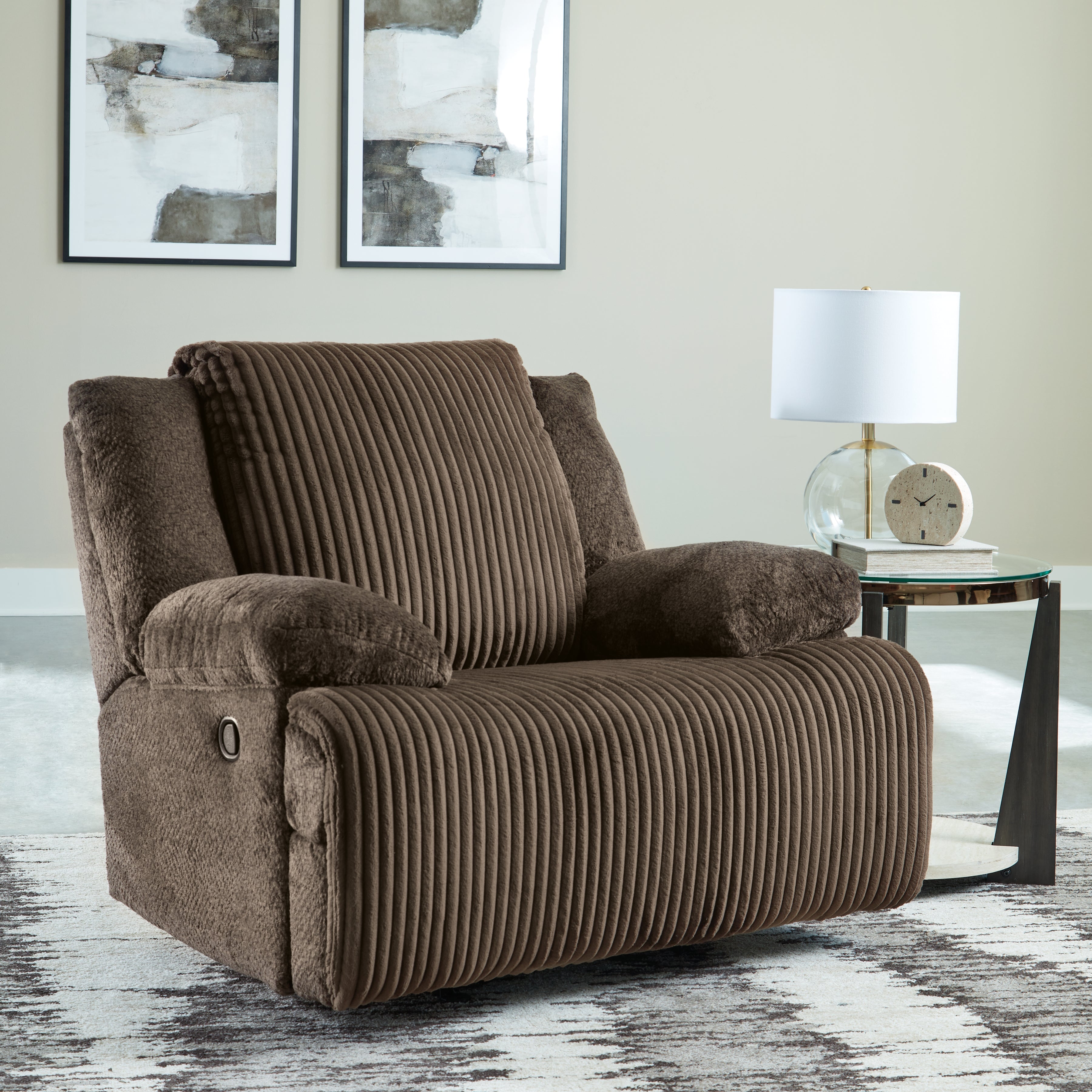 3 Brothers Decor - Ashley Furniture - Top Tier Living Room - Rocker Recliner / Chocolate - 9270525