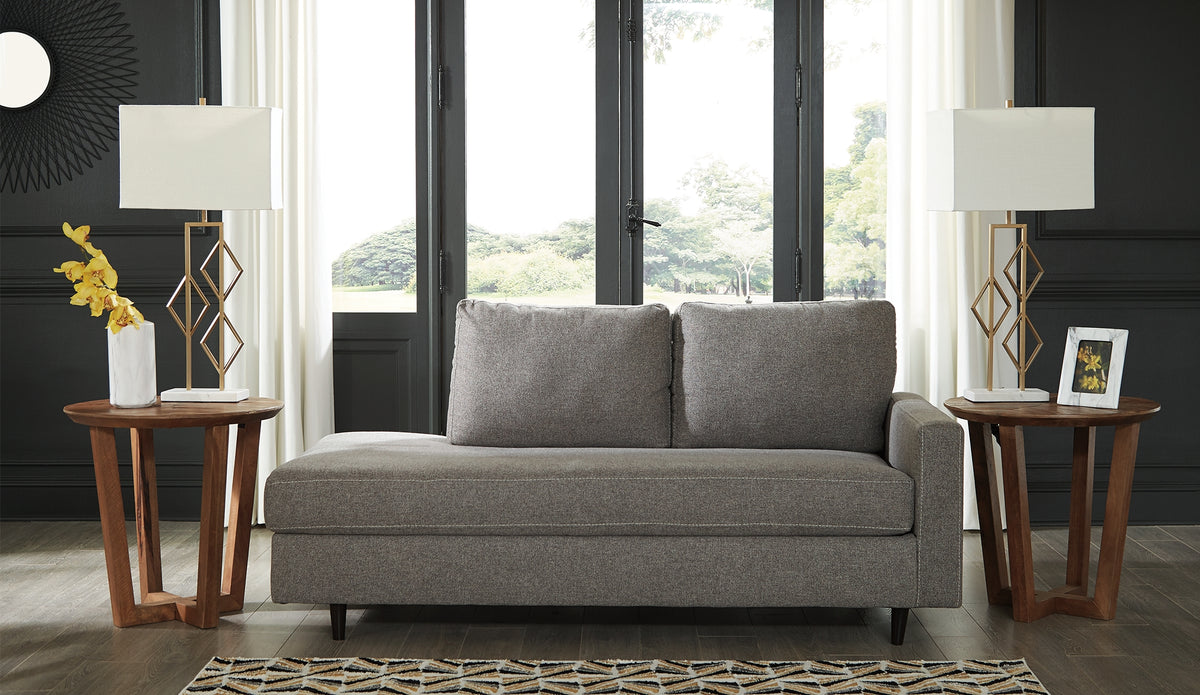 3 Brothers Decor - Ashley Furniture - Lyman Living Room - RAF Corner Chaise / Graphite - 9330317