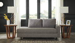 3 Brothers Decor - Ashley Furniture - Lyman Living Room - RAF Corner Chaise / Graphite - 9330317