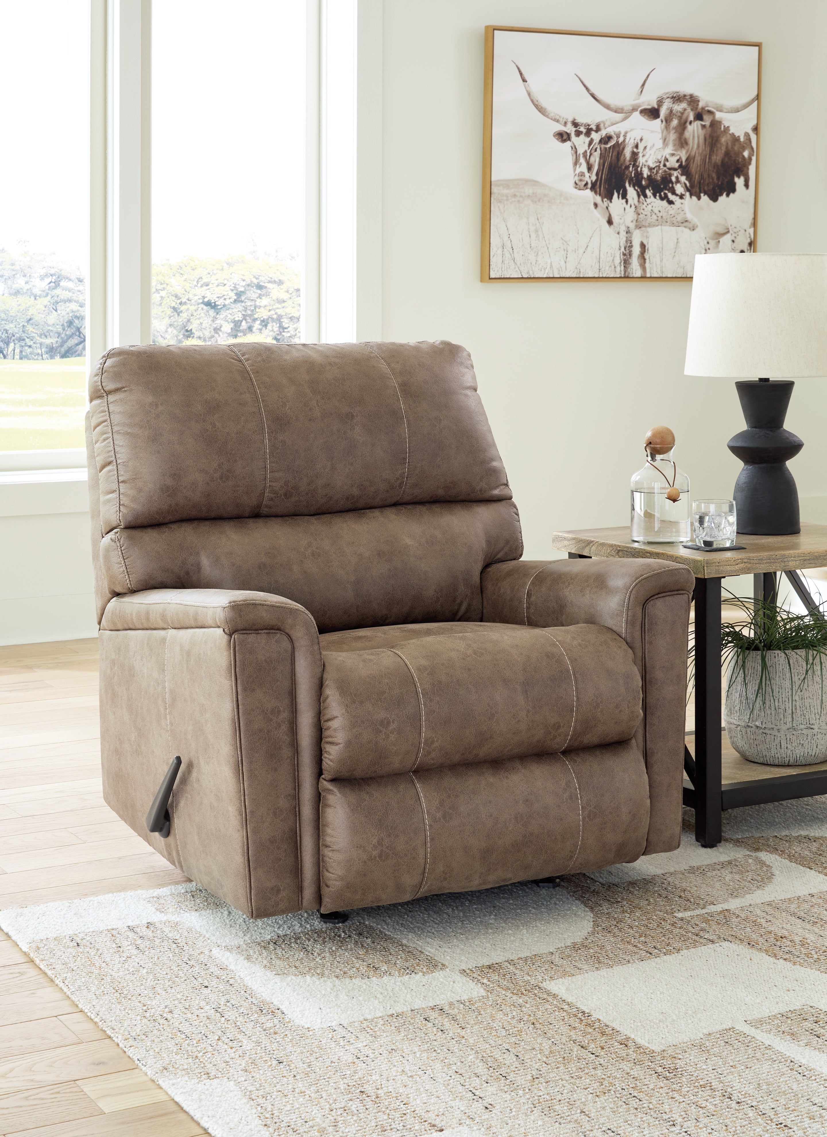 3 Brothers Decor - Ashley Furniture - Navi Living Room - Rocker Recliner / Fossil - 9400425