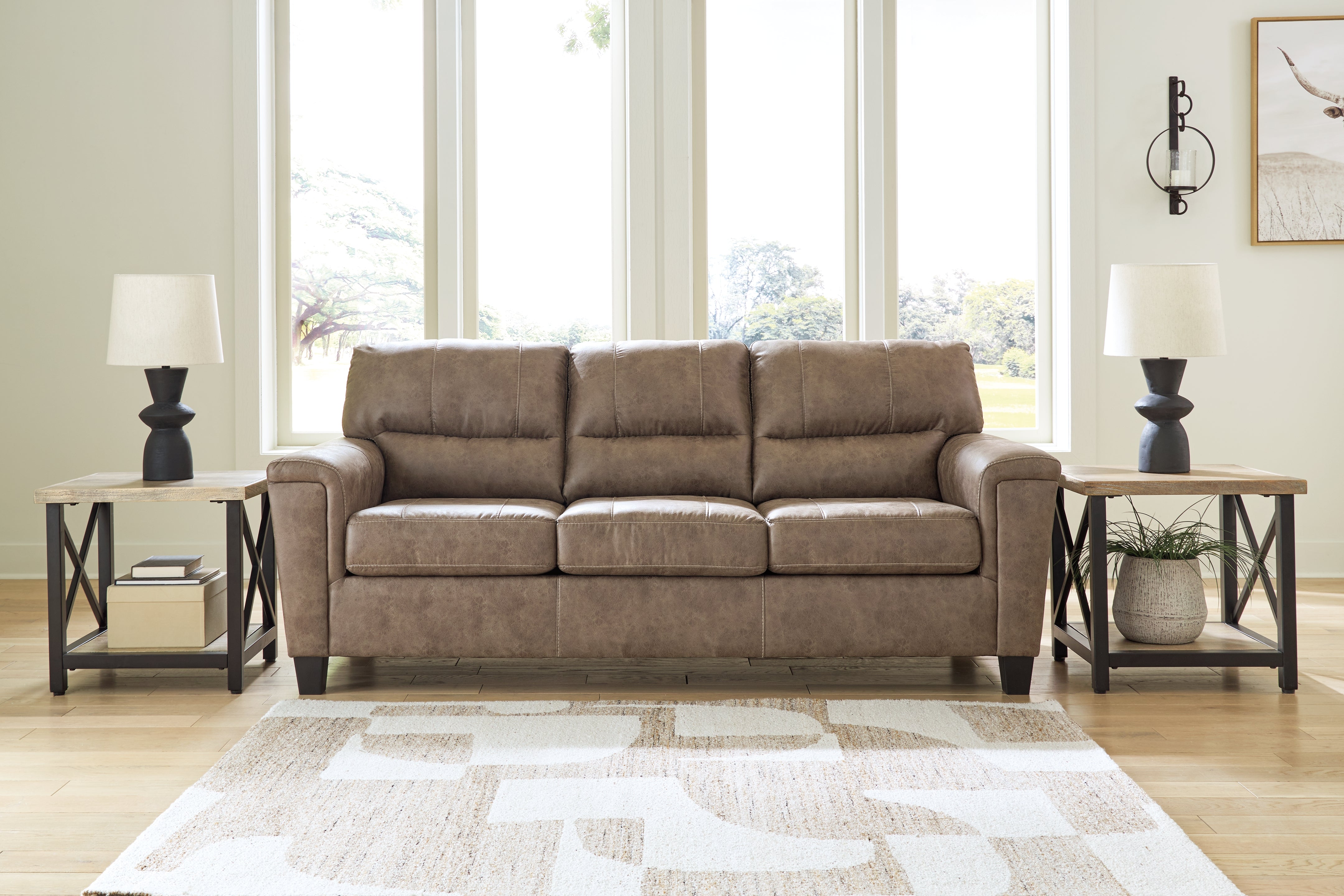 3 Brothers Decor - Ashley Furniture - Navi Living Room - Sofa / Fossil - 9400438