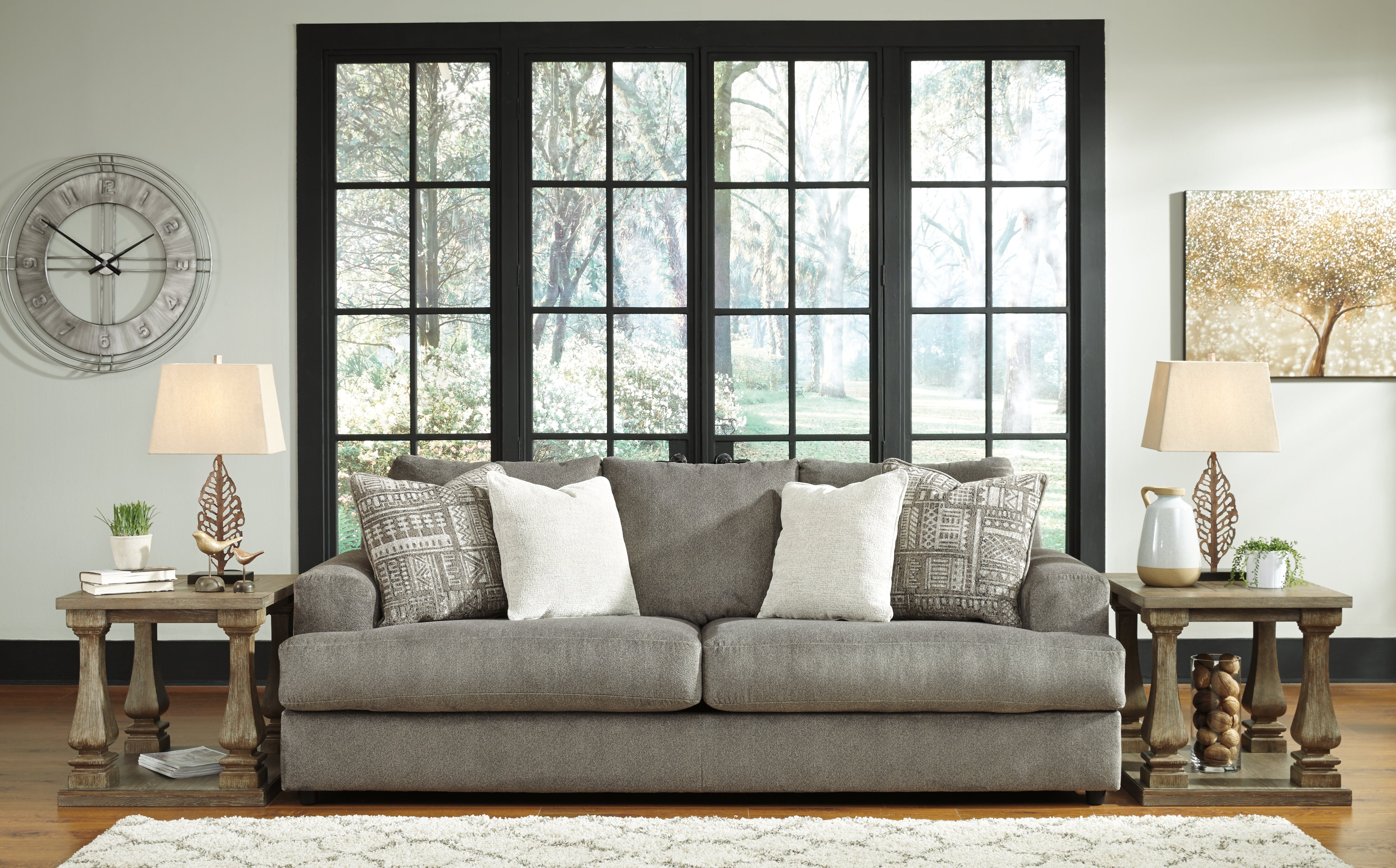 3 Brothers Decor - Ashley Furniture - Soletren Living Room - Sofa / Ash - 9510338