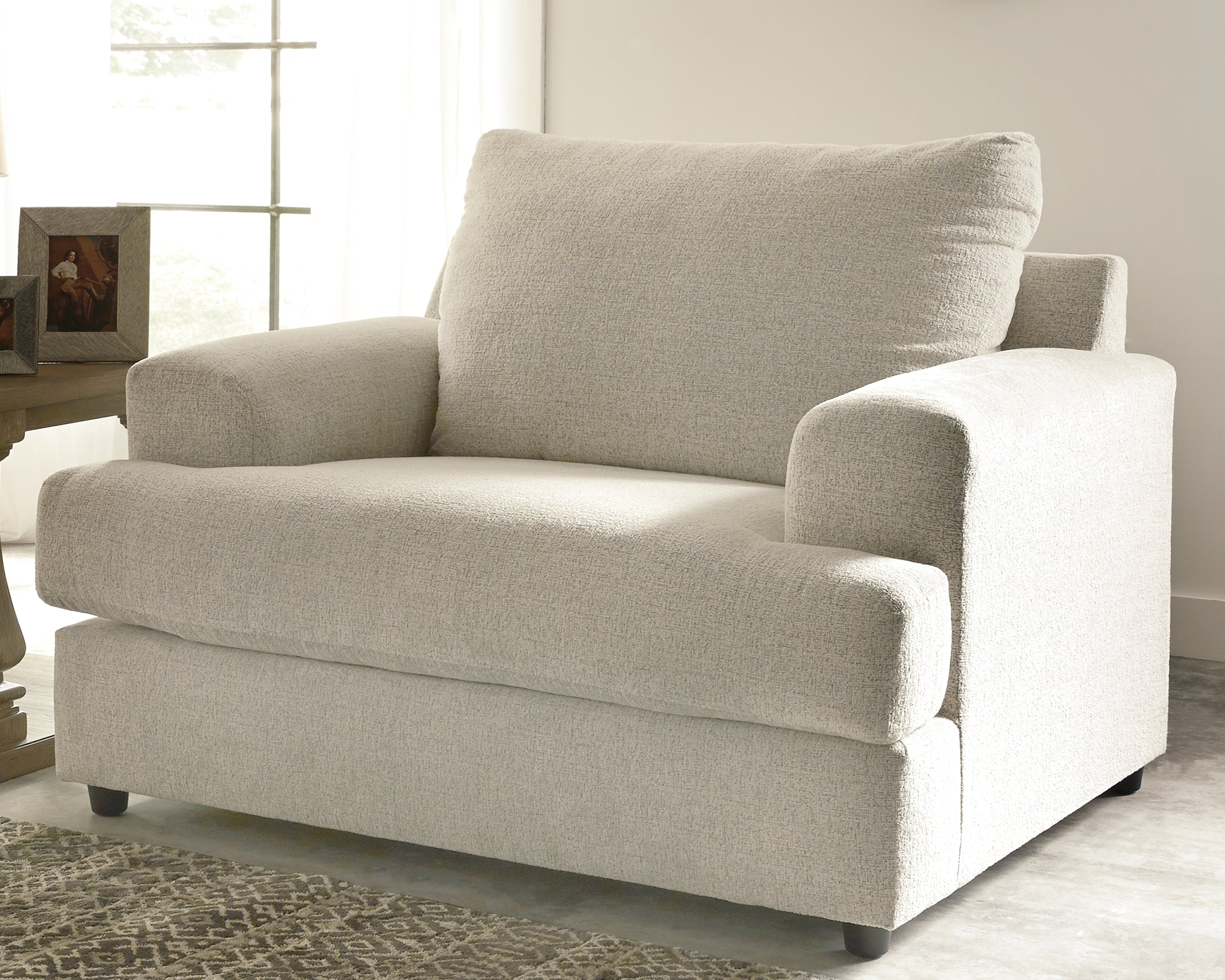 3 Brothers Decor - Ashley Furniture - Soletren Living Room - Chair and a Half / Stone - 9510423