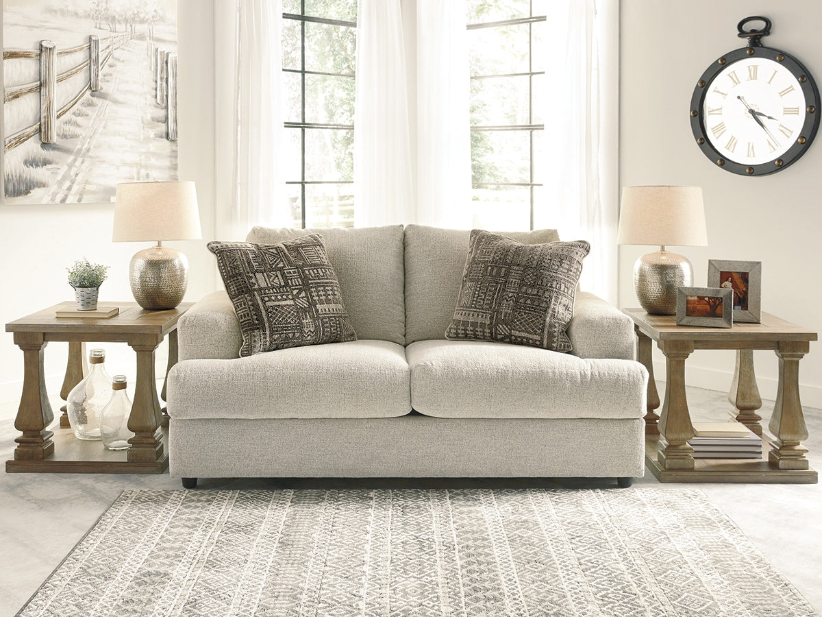 3 Brothers Decor - Ashley Furniture - Soletren Living Room - Loveseat / Stone - 9510435
