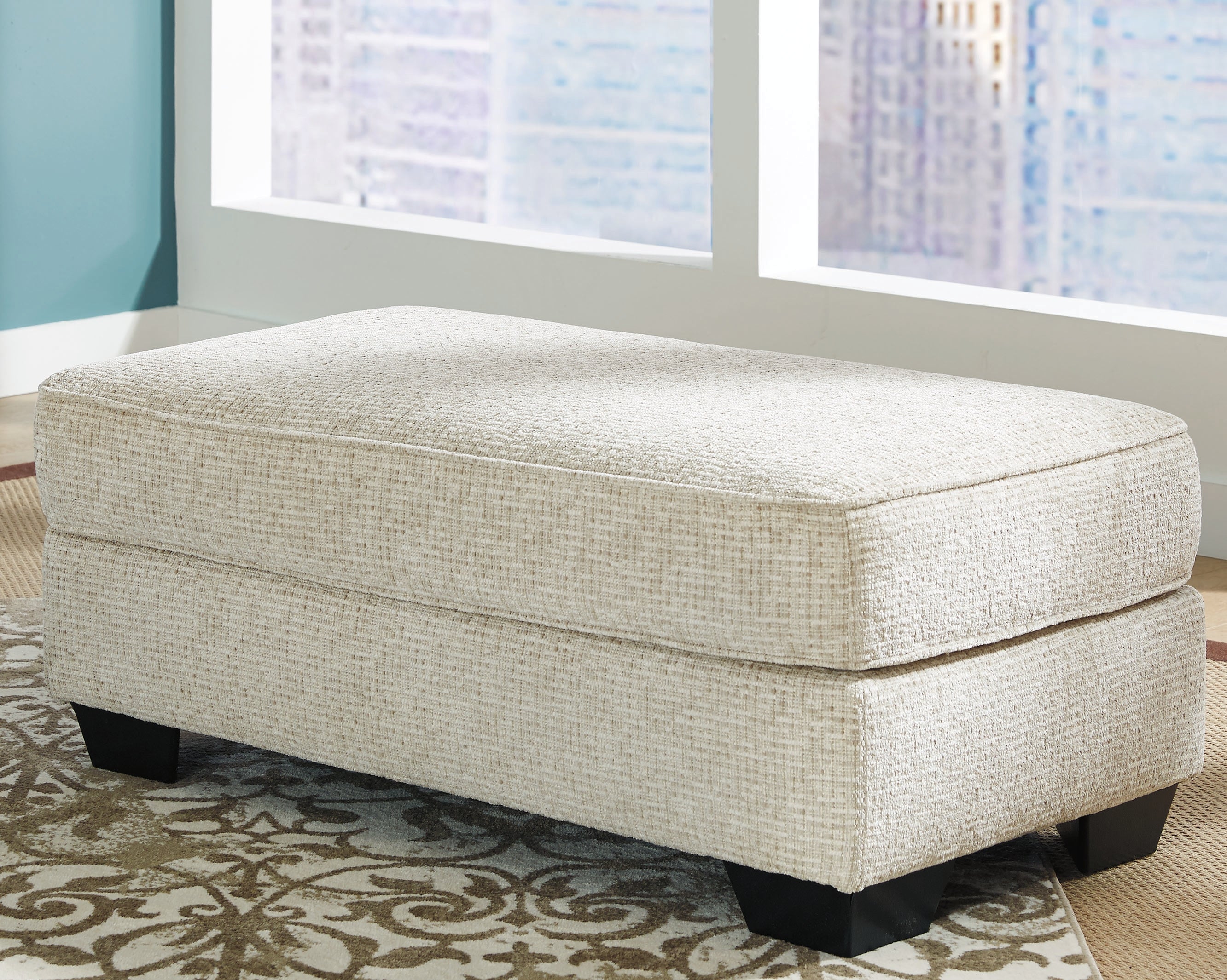 3 Brothers Decor - Ashley Furniture - Monaghan Living Room - Ottoman / Sandstone - 9620514