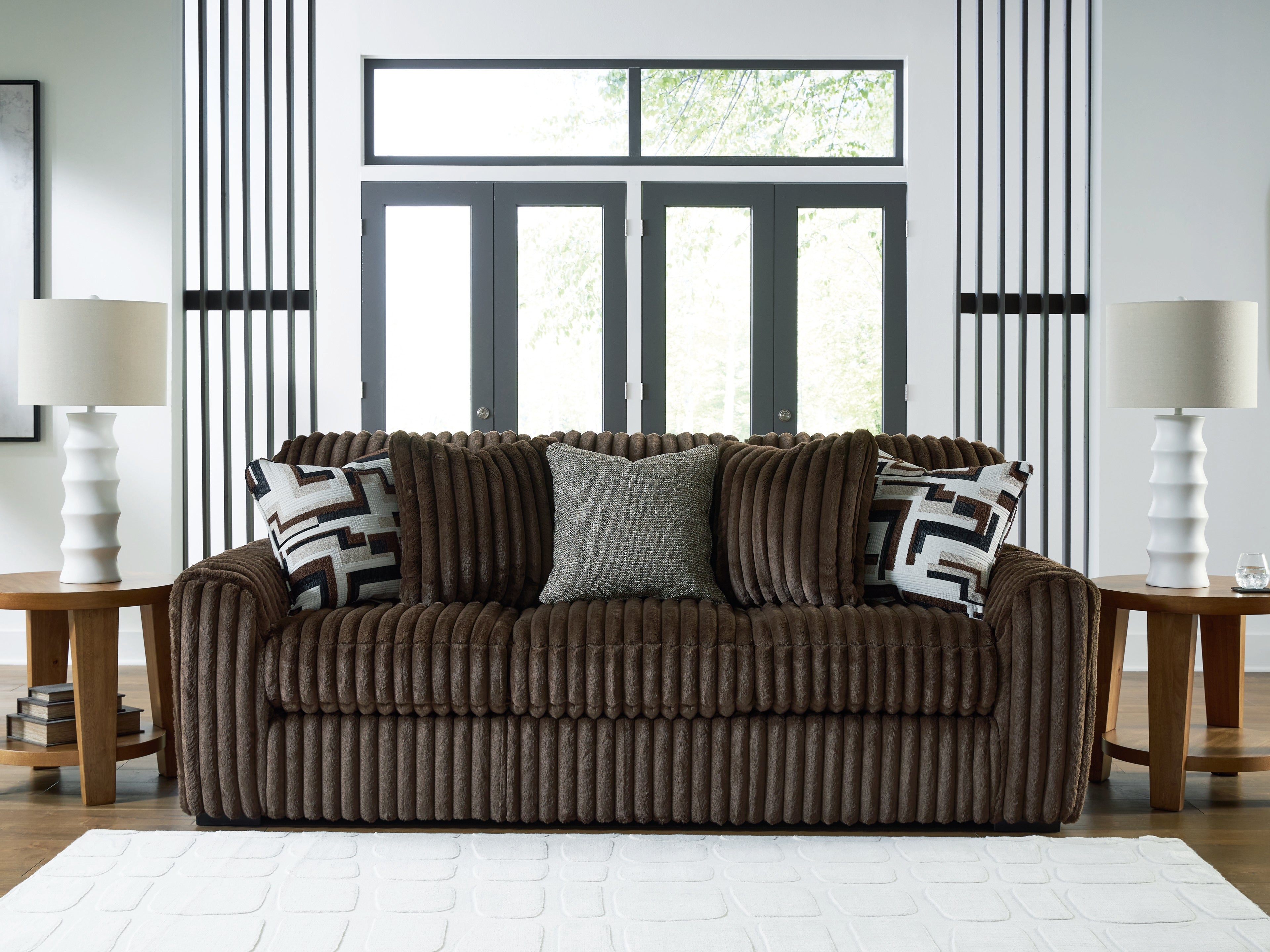 3 Brothers Decor - Ashley Furniture - Midnight-Madness Living Room - Sofa / Chocolate - 9810438